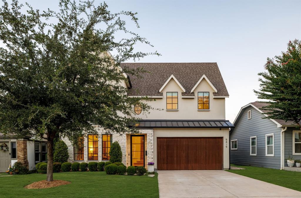 Breathtaking transitional design, custom built by Fairmont Homes in 2018, this residence delivers luxury living at its finest—just steps from the highly anticipated 161,000 SF mixed-use development on Henderson Avenue + the best of Greenville restaurants & shopping. A light-filled, two-story foyer sets the tone, opening to an elegant dining room crowned with a statement chandelier. Thoughtful details abound, including graceful archways with beam accents, museum-finished walls, expansive windows, & pristine white oak hardwoods throughout. The first-floor primary suite is a true retreat, featuring a spa-inspired bath with luxurious finishes & a spacious walk-in closet with a makeup vanity. A private study, tucked away for quiet focus, makes the ideal home office. At the heart of the home, the chef’s kitchen impresses with rift-cut white oak accents, custom inset cabinetry, JennAir professional appliances, & a generous walk-in pantry. A stylish bar connects seamlessly to the family room, designed for effortless entertaining. Indoor and outdoor living blend beautifully as the family room opens to a covered loggia overlooking the backyard retreat. Outside, a sparkling pool with separate spa, tanning ledge, & integrated bench seating offers the perfect balance of relaxation and recreation, all framed by beautifully manicured artificial turf. Upstairs, a large game room anchors four spacious secondary bedrooms, each with an en-suite bath & walk-in closet, ensuring comfort & privacy. Stay effortlessly organized with abundant storage throughout, including built-in mudroom cabinetry, supplemental closets, & ceiling-mounted garage storage. This residence is truly turnkey, complete with custom window treatments—including designer draperies, rods, & Roman shades—plus an integrated AV system with built-in speakers and cameras. Do not miss this exceptional home, ideally situated on one of Lower Greenville’s most desirable blocks, surrounded by high-value new construction.