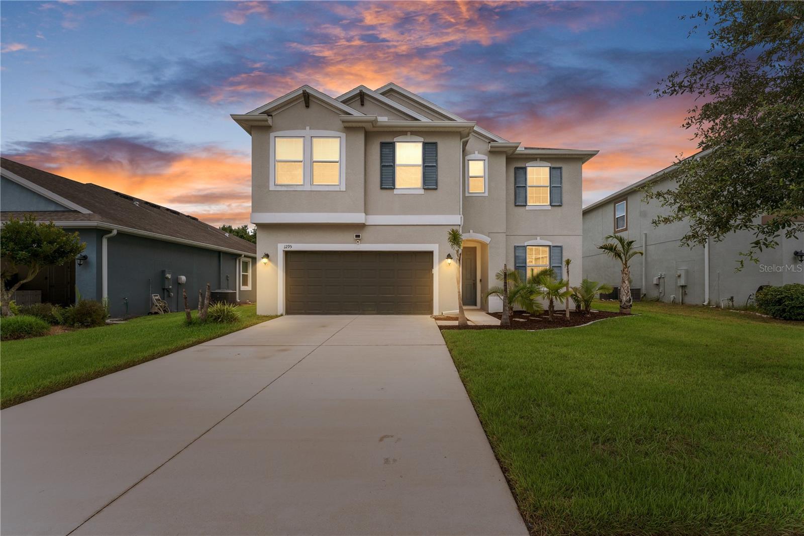 GORGEOUS CalAtlantic-built home situated on a peaceful conservation lot, featuring 4 bedrooms, 3 bathrooms, a private office with glass French doors, and a spacious bonus room.From the moment you step inside, you'll notice the tile flooring, elegant crown molding, and an abundance of natural light throughout the open living spaces. One upstairs bedroom features premium laminate flooring. The well-appointed kitchen includes 42-inch cabinets, granite countertops, and plenty of cabinet and counter space for everyday cooking and entertaining.The thoughtfully designed floor plan includes one bedroom and a full bathroom on the first floor, making it ideal for guests or multi-generational living. The private office with glass French doors provides a dedicated space for working from home.The main living area seamlessly connects to the outdoors through an additional set of 8-foot-tall, three-panel sliding glass doors, leading to an extended covered patio with motorized screens. This spacious outdoor area provides a great place to entertain, host a barbecue, read a book, enjoy your morning coffee, or simply relax while taking in the peaceful conservation setting. The patio also includes a sink hookup for added convenience.A beautiful wrought iron stair railing leads upstairs to a generous bonus area, providing plenty of flexibility as a second living area, media room, game room, or playroom.Upstairs, there are three bedrooms, including the primary suite, along with a full bathroom and a convenient laundry room with a sink hookup. The spacious primary suite features a walk-in closet, dual vanities, and a shower/tub combination. The two additional bedrooms provide comfortable space for family, guests, or other needs.Additional features include ceiling speakers, a pool power hookup, water softener hookup, and garage sink hookup.Located in the desirable Union Park community, residents enjoy a wide range of resort-style amenities, including a lap pool, clubhouse, fitness center, splash pad, dog park, zen garden, playgrounds, and miles of scenic walking and biking trails. Covered playgrounds, workout areas, and community gathering spaces add to the appeal of this active neighborhood.Conveniently located near I-75, with easy access to Tampa International Airport, downtown Tampa, restaurants, shopping, and entertainment, this Wesley Chapel location keeps you close to everyday conveniences and attractions. Enjoy being just minutes from The Shops at Wiregrass, Orlando Health facilities, and the continued growth and development throughout the area.Schedule your showing today!