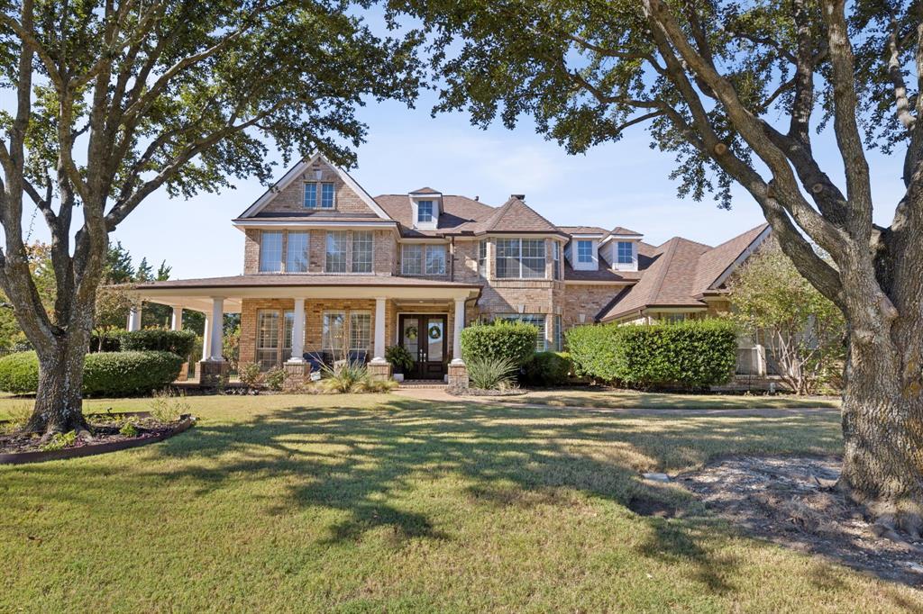 Amazing find! Stunning 5 bedroom, 4 bath home with 3 car garage and pool on half acre in highly sought after Allen ISD! Features of this home include soaring ceilings, plantation shutters, fantastic kitchen, primary plus a second bedroom on the first floor, hardwood flooring.  Living space is open to the second floor giving airy and spacious feel, boasts striking fireplace with gas logs, stacked windows providing amazing natural light and views of the lovely backyard. Chef's kitchen offers oversized island with seating, tons of storage and counter space for culinary projects, stainless appliances and gas cooktop in a charming brick alcove. The spacious primary suite enjoys wonderful natural light, view of the pool and room for a sitting area. Upstairs find 3 more bedrooms (one has a flex space for storage or a play area) plus the gameroom. Step out back to the large covered patio and enjoy warm summer days in the sparkling pool with spa and water features. The backyard is huge giving wonderful space for pets and kiddos to play. Close to shopping, dining and minutes from 75. Rent includes mowing and pool care. See tenant rental requirements