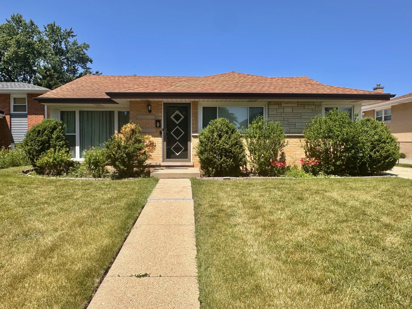 LOOK NO FURTHER! MUST SEE this Stunningly Beautiful & Bright All Brick Split Level! Brand new kitchen  and appliances in 2023. Updated Windows & Roof. Updated furnace, A/C, Water Heater. Newer Washer & Dryer. Updated Elecrical & Plumbing. Newer Pella windows. Full View Screen Doors & Outdoor Lighting. Large 2.5 Car Gar with maintenance-Free Siding. Hardwood floors in living and dining rooms. Boasts large Windows for lots of Sunlight. Second floor with 3 nice-sized bedrooms each with ceiling fans. Newer Glass Block Window in bathroom. Family Room has Wood Look Plank Porcelain-Tiled Floors. Built-in Wet Bar. Large Separate Laundry/Mechanical room with All-New Drywall Brick-Look Walls. Spacious Backyard with 3/4 Fence. Great location for Transportation including Niles Free Bus. Sought-after schools. Walk to all sorts of Shopping & Restaurants. Close to expressways! Hurry! This one won't last!