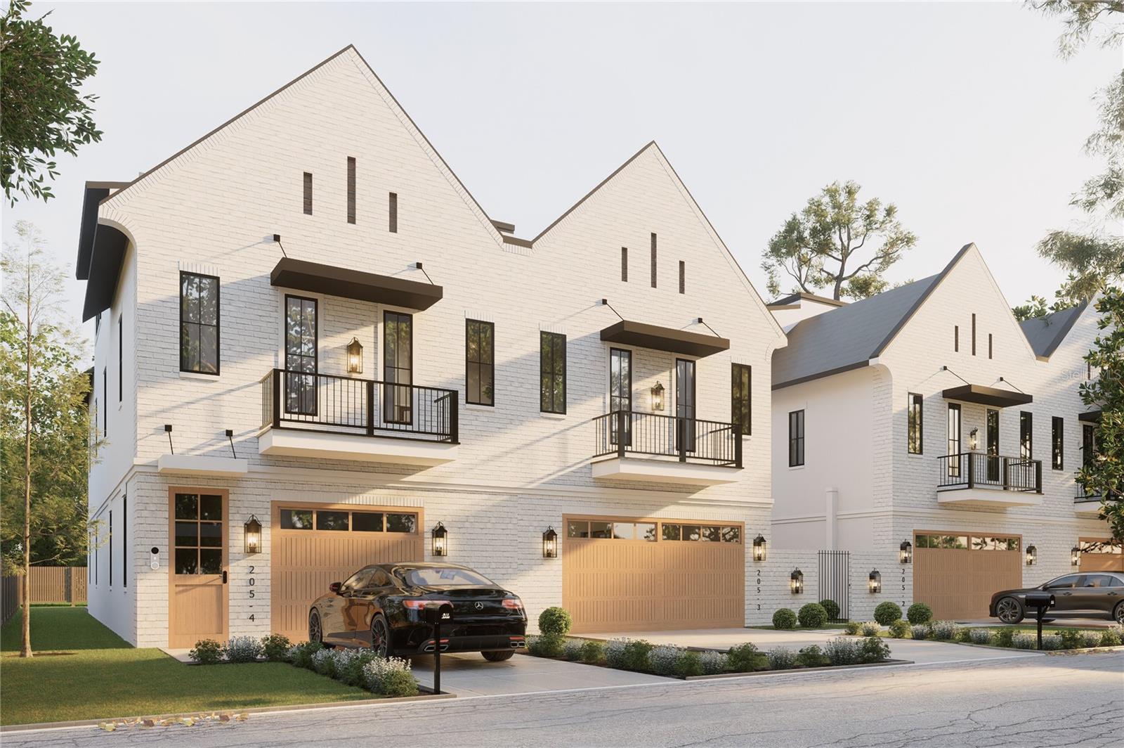 Under Construction. European-inspired architecture meets modern luxury in the heart of historic Tampa Heights. Set along a charming brick-paved street, this thoughtfully designed three-story corner unit townhome with only one attached neighbor and a 2 car garage! It was created to complement the neighborhood’s character while offering the comfort and sophistication of new construction. Steep rooflines, iron railings, brick accent facade, and a beautifully designed courtyard gives the exterior the distinctive feel of a custom residence, NOT a cookie-cutter build.Inside, warm LVP flooring, natural ceiling beams (updrade), and refined modern-transitional finishes create an atmosphere of understated luxury. The open-concept main level is designed for effortless entertaining, featuring a spacious great room, a convenient guest powder room, and a chef-inspired kitchen anchored by a striking waterfall island. Expansive sliding glass doors open to a generous rear porch, seamlessly extending the living space outdoors.The second floor features a serene primary suite, two additional bedrooms, a beautifully appointed guest bathroom, and a stylish laundry room. The primary bedroom offers a gorgeous bay window with optional built-ins (upgrade), a spa-like bathroom with wet room, and a dreamy walk-in closet. The third floor adds exceptional versatility with an expansive bonus room and full bathroom, ideal for a private guest suite, home office, fitness studio, media room, or a combination tailored to your lifestyle.Although the home feels like a private retreat, it is just minutes from the energy of Downtown Tampa. Spend the day along the Riverwalk, enjoy dinner at one of the city’s Michelin-recognized restaurants, or explore Armature Works, Water Street, Channelside, GasWorx, Hyde Park Village, and Tampa’s beloved local coffee shops and breweries.Whether you are enjoying a quiet evening at home or stepping out to experience the best of the city, this exceptional Tampa Heights residence offers the perfect balance of character, luxury, flexibility, and location. Reach out now so you can get in early and still make some custom choices! Call now to see the design packet with all the finishes! Almost everything you see in the renderings is what it will look like with the exception of just a few potential upgrades!