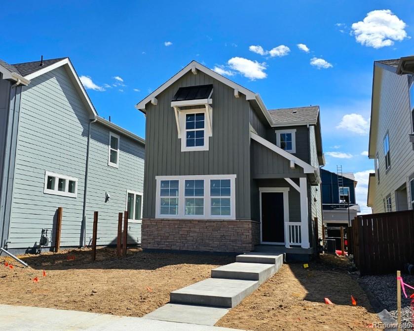 What's Special: Greenbelt Lot | Mountain View | 2nd Floor Laundry Room | White Cabinets | Backs to Open Space. New Construction - May Completion! Built by America's Most Trusted Home Builder. Welcome to the Celeste at 1209 Prospect Aly in Farmlore. This home is a bright and inviting floor plan that opens with a cheerful great room flowing right into the dining area and kitchen. You’ll love the easy connection to the outdoor patio, creating a comfortable spot for morning coffee or casual evenings with friends. Head upstairs to a spacious primary suite with a generous walk-in closet and a relaxing four piece bath designed for everyday comfort. The second floor also features a convenient laundry space and two additional bedrooms, each with its own walk-in closet to keep everything tidy. Farmlore brings a charming neighborhood feel with three planned parks, an outdoor pool, a rec center, and a restored 10,000 square foot farmhouse that will serve as a welcoming space to work and play. With more than 11 miles of trails, access to Prairie Lakes Regional Park, and a quick two mile trip to Barr Lake State Park, this community blends outdoor adventure with easy connections to downtown Brighton, Prairie Center, Denver, and more. Additional highlights include: outdoor patio, additional sink at secondary bath. Interior photos are for representative purposes only. MLS#3354847