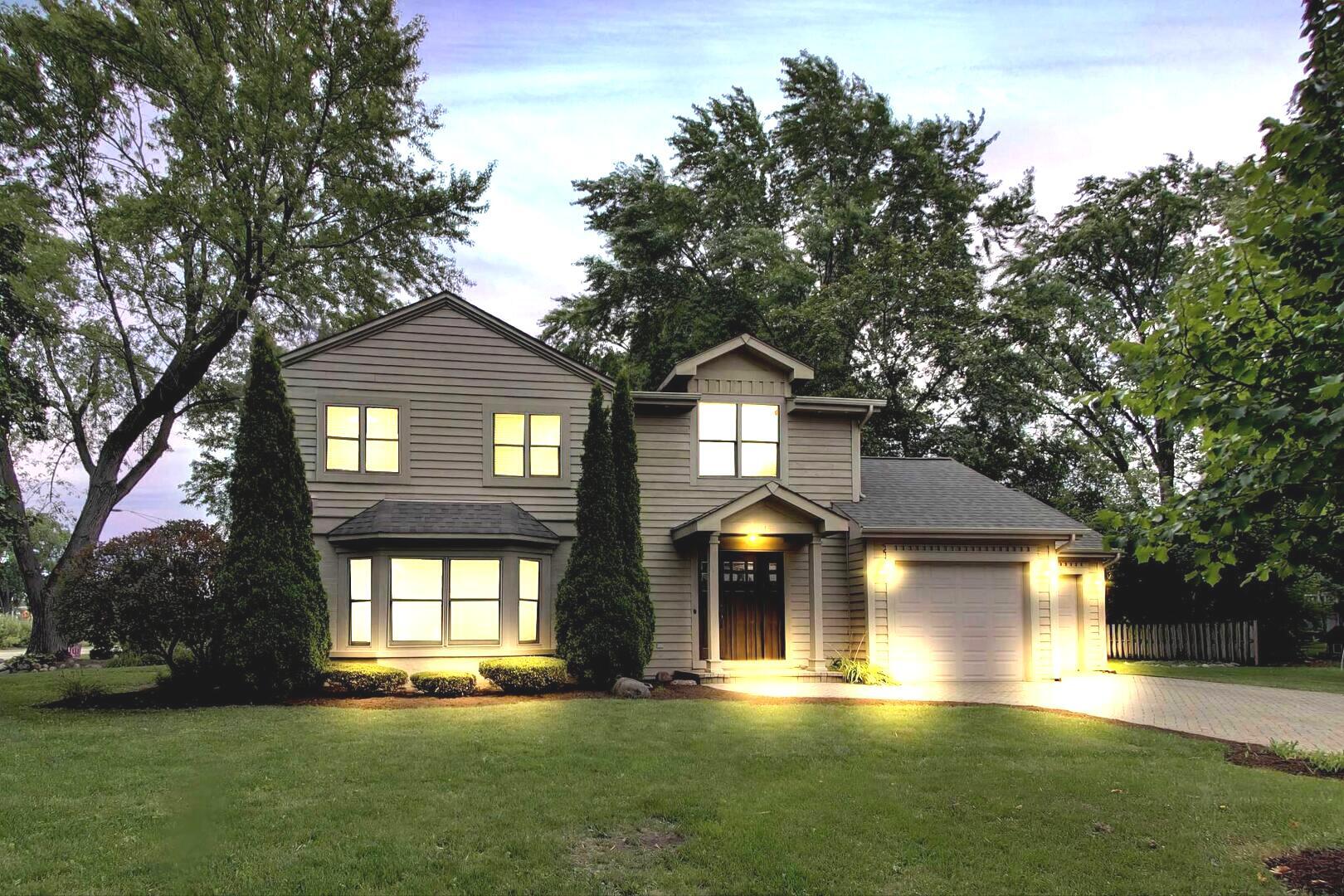 A Chance of a Lifetime in a Lifetime of Chance  Escape the bustling city life and discover this incredible home nestled on a peaceful, tree-lined street in the highly sought-after Scarsdale neighborhood. This pristine and thoughtfully updated residence embodies the true meaning of Move-In Ready.  Step through the front door into a welcoming foyer that opens into a luxurious family room, complete with a functional fireplace-perfect for intimate gatherings. A conveniently located half bath for guests flows seamlessly into the expansive open-concept living and dining area, ideal for entertaining. The updated kitchen boasts granite countertops and stainless steel appliances, making it both stylish and functional. Upstairs, the spacious primary suite offers abundant closet space and a beautifully designed bathroom featuring a barrel ceiling, double vanity, Jacuzzi tub, walk-in shower, and private toilet. Two additional generously sized bedrooms with ample closet space share a second full bathroom with vaulted ceilings. A dedicated home office/library provides the perfect space for remote work or study.    The fully finished basement offers even more living space, with hardwood floors, an egress window, a modern bathroom with a steam shower, and a conveniently located laundry room.    Meticulous landscaping reflects the pride of ownership that defines this property. Additional highlights include:    Attached 2-car garage with storage, Sought-after Arlington Heights School District (short walk to Dryden Elementary), Excellent proximity to 294/290/94, vibrant Arlington Heights downtown, Metra to Chicago, 35 minutes to O'Hare, and 15 minutes to Woodfield Mall    This home is truly where comfort and convenience converge in perfect harmony. Don't miss the opportunity to make this Scarsdale gem your forever home.