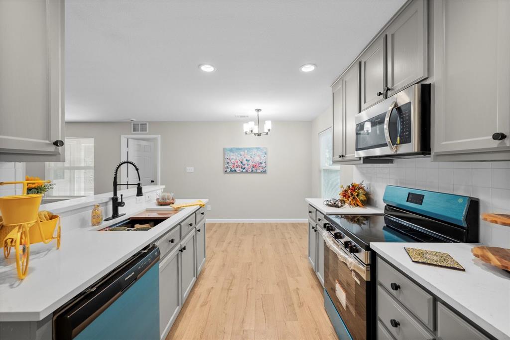 Move-in ready 3-bedroom, 2-bath single-story home in Fort Worth, offering modern finishes, an attached garage, and a peaceful setting in the Como neighborhood. This newly listed home at 5525 Carver Dr features 1,169 sq ft of thoughtfully designed space built in 2016. Inside, the bright, open layout includes a stylish kitchen with sleek countertops and room for personalization, while the primary suite delivers a tranquil retreat with an ensuite bath. A cozy living area and generous natural light enhance the home’s warmth, and the private backyard offers a quiet spot for relaxing. Paid-off solar panels provide long-term savings on electric bills, a rare bonus at this price point. With a one-car garage and easy access to local schools and parks, this property blends comfort, convenience, and modern living. Homes at this price point sell quickly. Schedule your showing today before it’s gone!