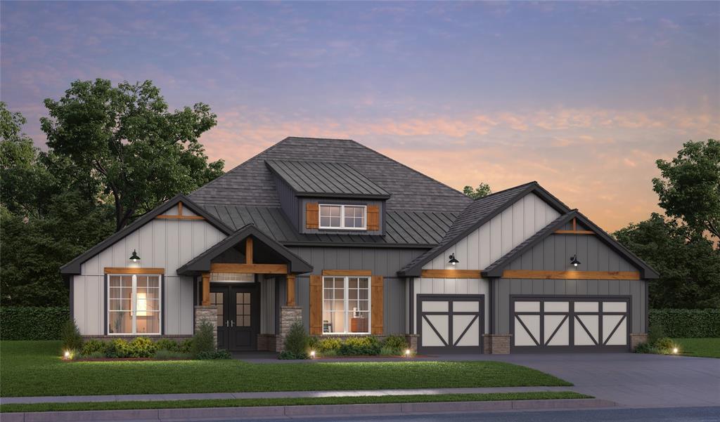Shop Approved HOA! Closing Costs Covered! Reserve Today! This stunning home in Blue Ridge Estates offers a large, open layout you'll love. Warm wood tile floors, high ceilings, and a beautiful fireplace in the living room create a welcoming atmosphere. The kitchen boasts custom cabinets, a large island, farm sink, and Samsung built-in appliances. The spacious primary bedroom with a vaulted ceiling has a view of the covered back patio. The luxurious primary bathroom includes a tiled walk-in shower, stand-alone soaking tub, long vanity, and a fantastic primary closet. Located off HWY 9, this home provides easy access to I-35, I-44, and the turnpike. It's a convenient drive to the University of Oklahoma, Riverwind Casino, downtown OKC, Tinker Air Force Base, Amazon, Will Rogers Airport, and more.