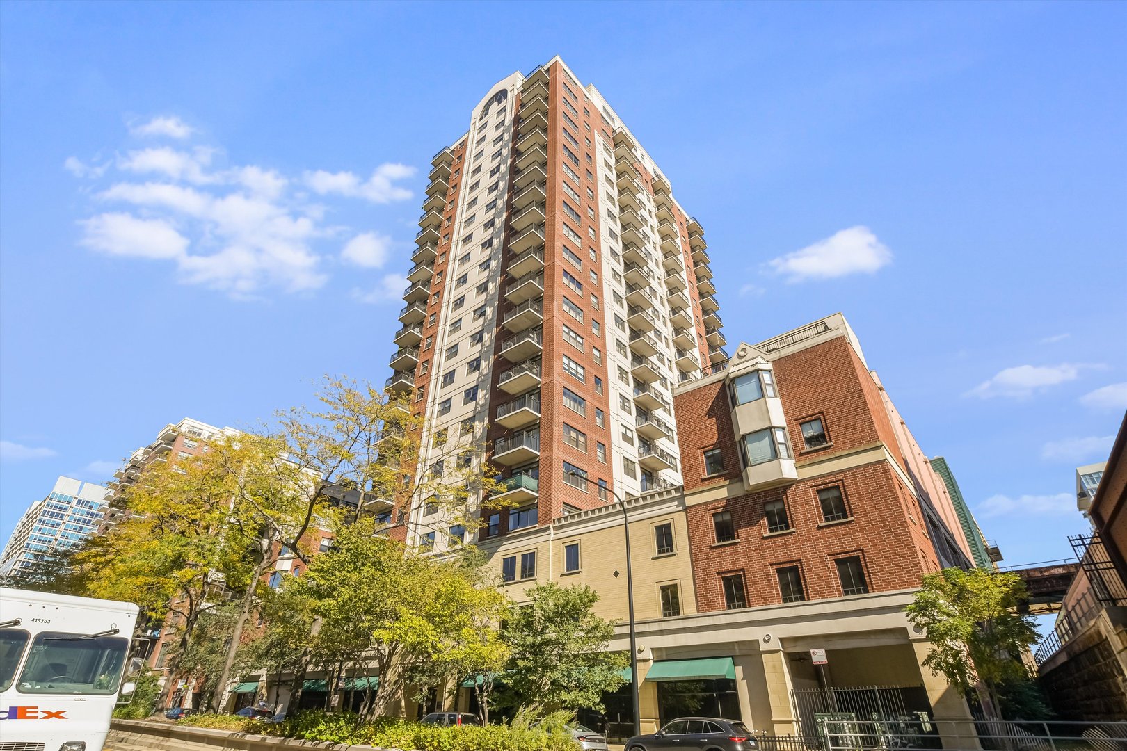 Located in a luxury condominium building in the heart of the South Loop, this sun filled southwest corner 1 bed 1.5 bath plus office/den unit is spacious and bright. The unit opens to a foyer with a front coat closet. On your left is the in-unit washer and dryer, and on your right is the half-bath. Moving forward takes you into the office/den. The hall to left leads to the living/dining room on the right and the primary bedroom on the left. There are hardwood floors throughout.  The living/dining room features expansive windows on the corner view and opens to the large private balcony.  The kitchen is situated opposite the hallway and in between the living/dining room and the office/den. The kitchen features granite countertops, tall white cabinets, and stainless steel appliances.  The bedroom is roomy and features a custom shelved walk-in closet and an en-suite bathroom with a double sink vanity, separate bath and shower. This full-amenity building has a doorperson and buzzer entry, a receiving room, business center, and fitness center.  The price includes a separate storage cage and a deeded parking space.  Assessments include heat, AC, cable, internet, gas, and water.  Location is ideal for walking to EVERYTHING including nearby CTA, Target, Mariano's, Jewel, Soldier Field, Museum Campus, Grant Park, the Lake, expressways, shopping, dining, bars, cafes, neighborhood parks, and everything the South Loop has to offer.