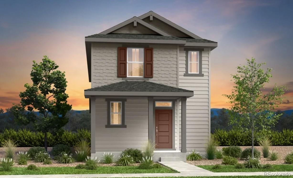 What's Special: Close to Park | South Facing Lot | Corner Lot | Flex Room. New Construction - May Completion! Built by America's Most Trusted Home Builder. Welcome to the Stella at 28455 E 3rd Avenue in Sky Ranch! This inviting floor plan greets you with a grand two-story foyer and a private study, offering a quiet space for work or hobbies. At the heart of the home, a spacious kitchen flows seamlessly into the dining area and great room, creating an open and welcoming setting for everyday living and entertaining. Step outside to the patio to enjoy indoor/outdoor living. Upstairs, natural light fills the hallway leading to three secondary bedrooms, a full bath, and a conveniently located laundry room. The primary suite is tucked away at the end of the hall, providing privacy and a peaceful retreat at the end of the day. Welcome to Sky Ranch, a vibrant master-planned community in Aurora. Just south of I-70, you’re minutes from E-470, DIA, and downtown Denver. Enjoy easy access to Southlands Mall, 100+ parks, trails, golf, and a new K-8 charter school. With attainable pricing, a 4-acre park, and quick access to Hogan Park, Sky Ranch offers comfort, connection, and true Colorado living. Additional Highlights Include: patio, refrigerator, washer, and dryer. Photos are for representative purposes only. MLS#1712450