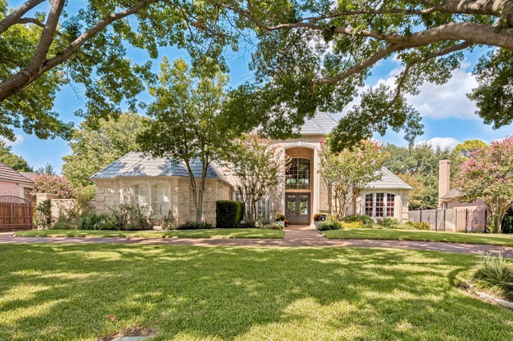 Fall in Love with this beautiful traditional home with numerous updates.  Enjoy the extraordinary neighborhood of Lakes of Somerset with it’s private lake, park, and walking trails.  This lovely floor plan is perfect with primary suite and guest quarters on the main level.  A sparkling pool with attached spa and an awesome level back yard offer the perfect setting for family gatherings and entertaining.  The owners have taken meticulous care of this beautiful home, and there are too many upgrades and amenities to mention.  Thus we have a list attached for your convenience.  This home is zoned for the Grapevine-Colleyville I.S.D. as well with it’s exemplary schools. This 4 bedroom, 3 ½ half bath home has 3 living areas, 2 dining areas, plus a dedicated study-den that if privately located for needed office space.  It has an abundance of built-ins for library space also.
