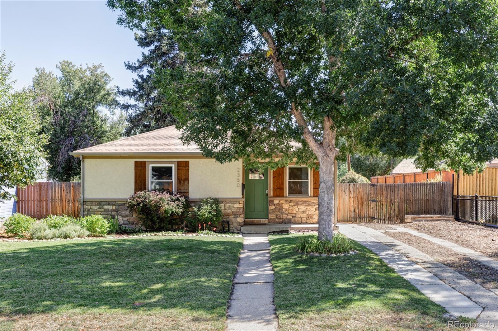 This stunning 2 Bed, 1 Bath ranch-style home in the desirable Harvey Park neighborhood blends modern updates with timeless charm. Step inside to find an open floor plan highlighted by gleaming hardwood floors and plenty of natural light. The kitchen is an entertainer’s dream with granite countertops, a spacious peninsula, gas range, new refrigerator and dishwasher and abundant storage. The master bedroom easily fits a king-sized bed, while the updated full bath offers comfort and style. Outside, thoughtful landscaping features a spiral herb and vegetable garden, a fenced backyard perfect for barbecues, plus a greenhouse and shed that stay with the home. Sprinkler systems in both front and back yards keep everything green and easy to maintain. This home has been meticulously cared for with big-ticket updates already done: sewer line (2016), roof (2019), newer windows, central A/C, brand-new HVAC system, washer, and dryer. Location is unbeatable — less than a mile to Harvey Park and Rec Center, and just 1 mile to Ruby Hill Park and Levitt Pavilion (with free concerts. Don’t miss your chance to own this move-in ready Harvey Park beauty!