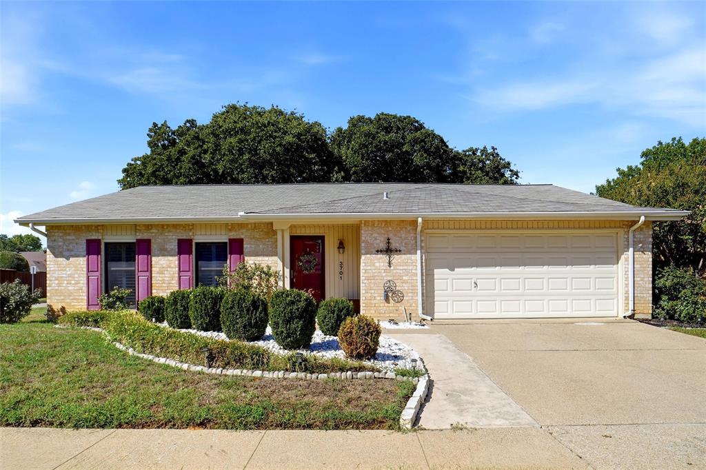 Welcome to the Windsong home.  This beautiful three bedroom home is ready for its new owners.  Located in highly sought after Bedford and highly rated schools in the HEBisd, this home has space for everyone.  At just under 2200 square, the home allows everyone to have their own space.  The living areas are a great size to entertain friends or family or both!  Show off your mixology skills in the updated wet bar.  The extra cabinets are perfect for storing festive dishes or BBQ utensils.  In the kitchen and wet bar area, you will find granite counters and beautiful clean cabinets.  Clean subway tile and update appliances round off the space ready for its master-chef.  The house has updated flooring throughout, to include wood and carpet.  The home sits on an oversized corner lot with mature trees and pergola.  This backyard is ready for a new grill master to show off their Texas BBQ to their audience.  Just minutes from 121, 183 and DFW airport, the Windsong home puts DFW at your fingertips.  Come see what Bedford and the Windsong home has to offer you!