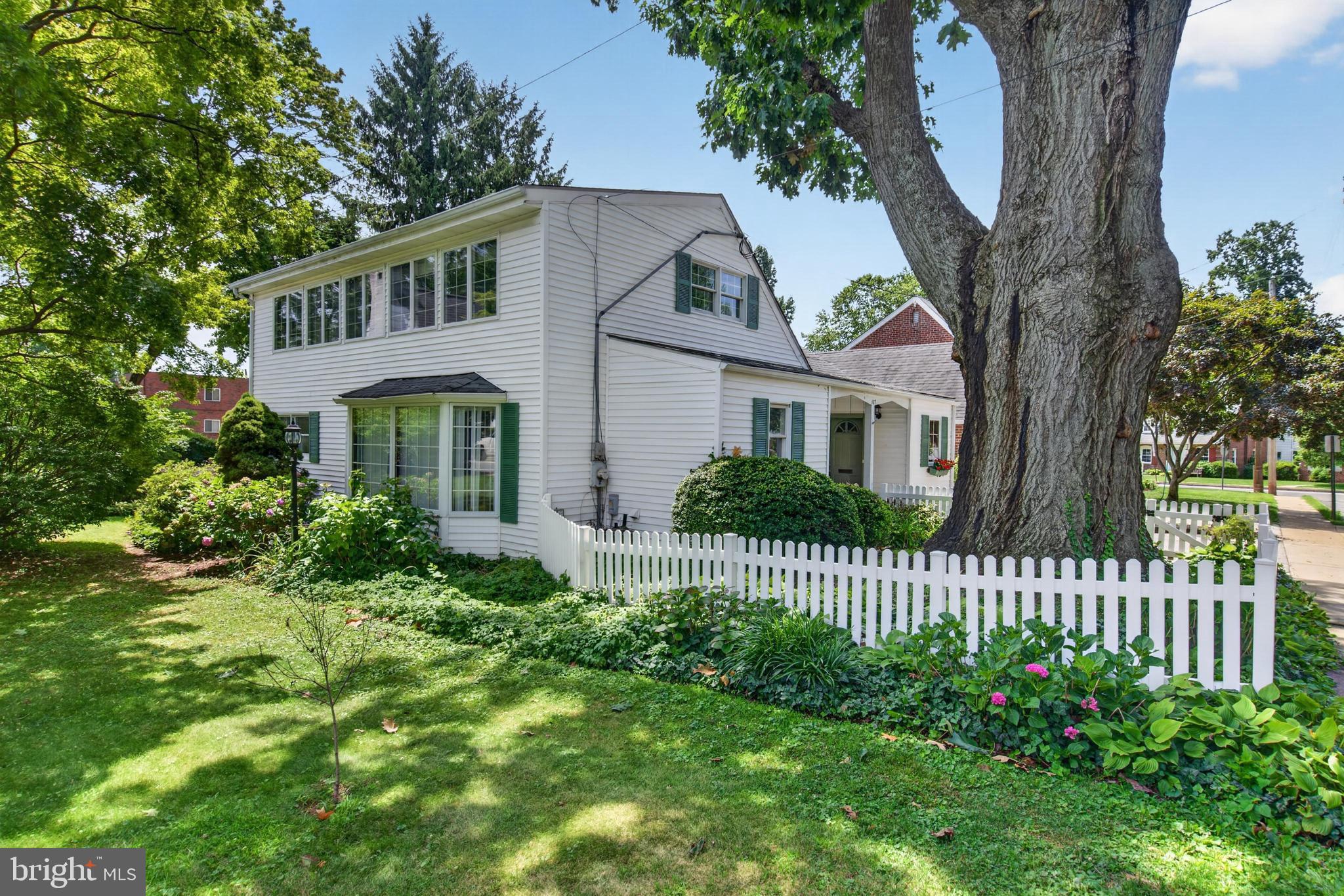 Welcome to this charming Cape Cod nestled in the highly desirable Upper Providence Township and located within the award-winning Rose Tree Media School District. Ideally situated, this home offers exceptional convenience just minutes from shopping, dining, parks, the Philadelphia International Airport, and major commuter routes. The Media SEPTA Regional Rail Station is only about 1.5 miles away (approximately a 5-minute drive), and vibrant downtown Media—fondly known as “Everybody’s Hometown”—is just a short stroll away, where you’ll enjoy locally owned shops, restaurants, and community events.A welcoming front porch provides the perfect place to relax before stepping inside to a spacious kitchen and dining area featuring abundant cabinetry, a beautiful bay window, tile flooring, stainless steel refrigerator and dishwasher, microwave, and oven. Radiant floor heat and hardwood flooring enhance much of the main level, while the sun-filled living room is highlighted by oversized windows that fill the space with natural light.The main level offers two bedrooms, including a generously sized primary suite with direct access through glass doors to a slate patio overlooking a peaceful, private backyard filled with mature gardens. The primary suite also features a spacious closet and an en-suite bath with a large walk-in shower. A second bedroom and hall bath complete the first floor. Both bathrooms provide an excellent opportunity for a new owner to update and personalize the space to their own style and vision. Throughout the home, you’ll appreciate the quality of the solid wood interior doors.The private backyard creates a tranquil retreat for relaxing, entertaining, or gardening, and a storage shed provides plenty of room for lawn and garden equipment.One of this home’s most unique features is the upper level, which offers tremendous flexibility for multigenerational living, extended family, guests, or potential private living quarters. This level includes its own kitchen, dining area, living room, bedroom, full bath with shower, generous closet space, and a cedar-lined closet. Charming built-in shelving and storage, radiant heat, wood laminate flooring, and abundant natural light from numerous windows create a warm and inviting atmosphere. An additional attic storage area is conveniently located off the kitchen.Offering timeless character, quality craftsmanship, an unbeatable location, and endless possibilities, this Upper Providence gem is ready for its next chapter. Bring your vision and transform this wonderful property into the home of your dreams in one of Delaware County’s most sought-after communities.