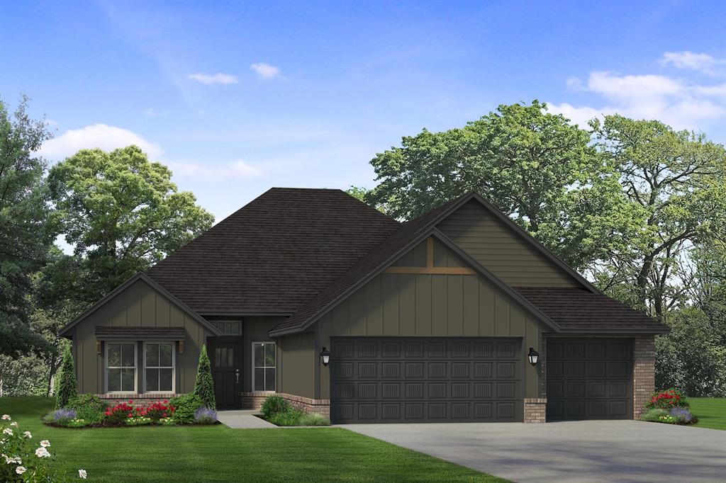 Located in East Edmond within the Edmond School District, this new home in Covell Valley offers the perfect balance of thoughtful design, quality craftsmanship, and everyday convenience. Just one mile from I-35, residents enjoy easy access to shopping, dining, and entertainment while coming home to a neighborhood designed for connection. With a community pool, clubhouse, and walkable streets, Covell Valley creates spaces to relax, gather, and enjoy time with loved ones. A beamed entry welcomes you inside and leads to a versatile flex space featuring wainscoting that adds a classic detail and makes the perfect spot for a home office, playroom, or quiet retreat. The kitchen is the heart of the home with quartz countertops, a large island, and plenty of space for everyday meals and gatherings. The open living area offers a comfortable place to unwind, while durable wood look tile in the main living spaces and carpet in the bedrooms create a warm blend of style and function. Built with quality behind the walls, features like 2x6 exterior walls, spray foam insulation, an engineered HVAC system, whole home air filtration, and a post tension foundation create a home that's better built, designed to last longer, and help you save more over time.