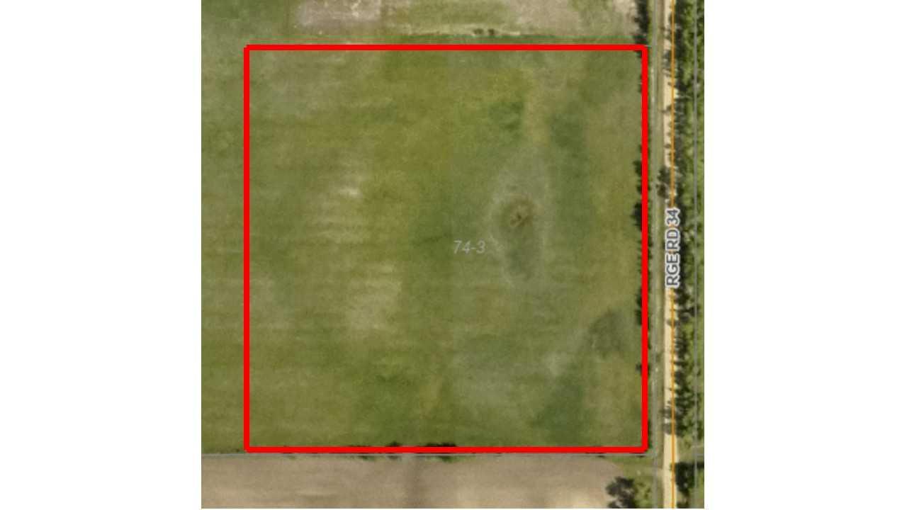 Nice sized vacant 10.01 acre parcel 5 miles north of Teepee Creek ready for development.  Services are fairly close by and is close to crown land to the north.   Zoned CR5 so you can build your home and have the flexibility to apply for home occupations. The parcel is sheltered from the west and the north by rolling hills and is located 5 miles directly north of Teepee Creek on the left hand side of the road.