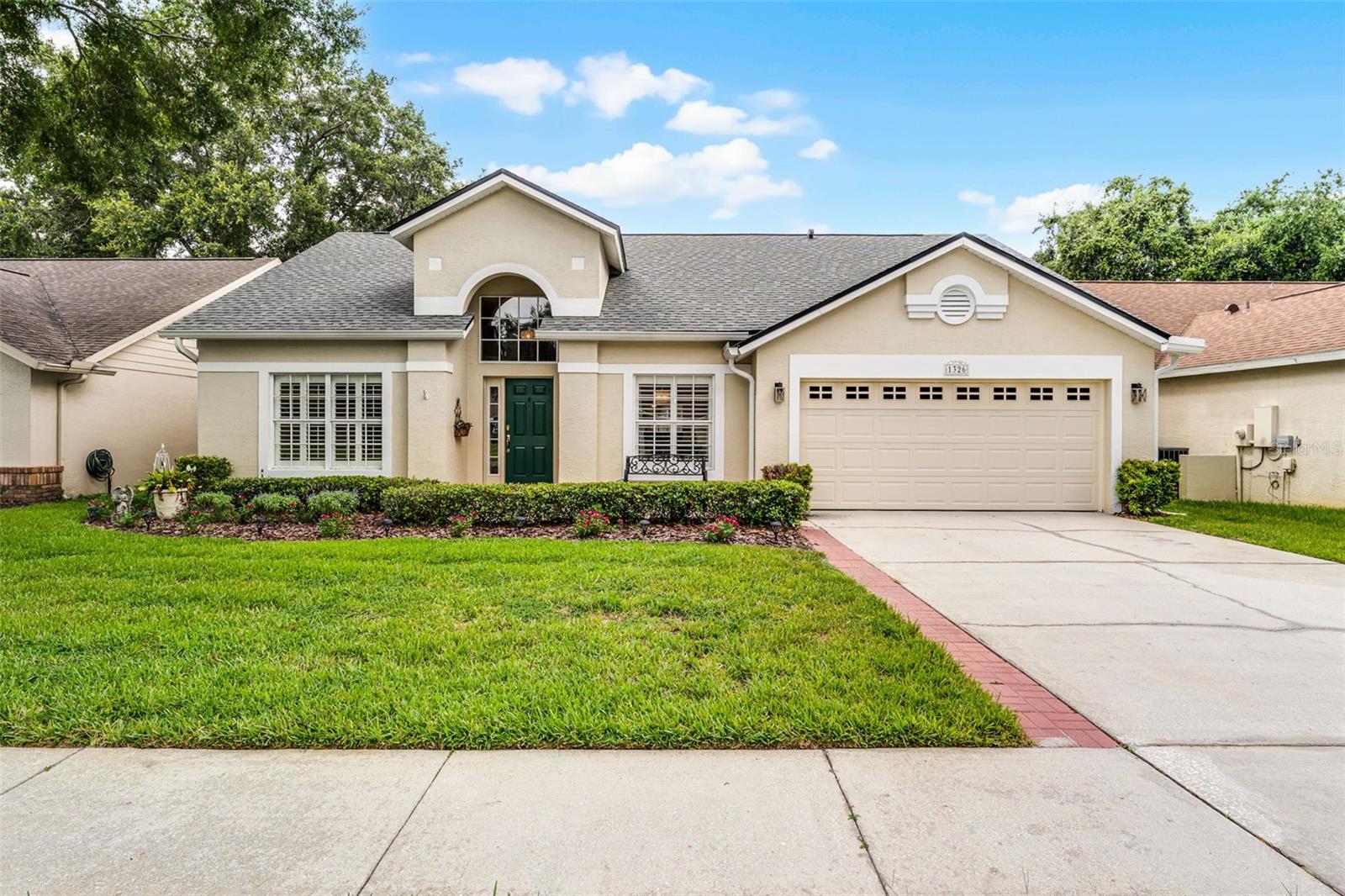 Your search is over! Move in ready in Hampshire Place! Convenient location near 414 and Seminole/Wekiva Trail! Don’t miss this charming single level 3/2 with open floor plan. Updated foyer with custom tile and new light fixture! Hardwood and tile floors, plantation shutters, fresh paint. Split floor plan, flexible formal rooms w/new custom wood trim in kitchen and dining room. Newer carpet and ceiling fans in bedrooms.  Sunny screened and tiled lanai overlooking new landscape in rear lawn.  Seamless gutters, sealed attic, new garage door, coach lights.  Top Seminole County schools and close to everything!
