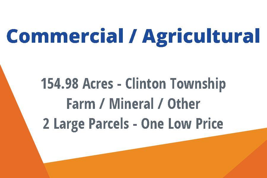 The BENEFIT of this property... details follow...The BENEFIT of this expansive 154.98-acre property... Located in Clinton Township with Tecumseh or Clinton Mailing and Clinton Schools.  This land is zoned AG (Agricultural District) and is currently farmed.  The property is being sold with full mineral rights and wide variety of possible future uses such as mineral quarry, development, other crops, livestock operation and many other uses per zoning ordinance.  One parcel has a large pole barn.  The properties can be accessed from Allen Road (Paved) or Meads Highway (terminated unpaved roadway). Paved road access from Allen Road to Tecumseh-Clinton Highway leading to all points far and near.  Farm lease in place.  Excellent long-term investment potential in a growing rural market.  Some mature trees and water on the property.  Potential for conservation easements or tax incentives.  Confirm appointment before touring the property.  Video tour available online. Current use is Agricultural,Farm.