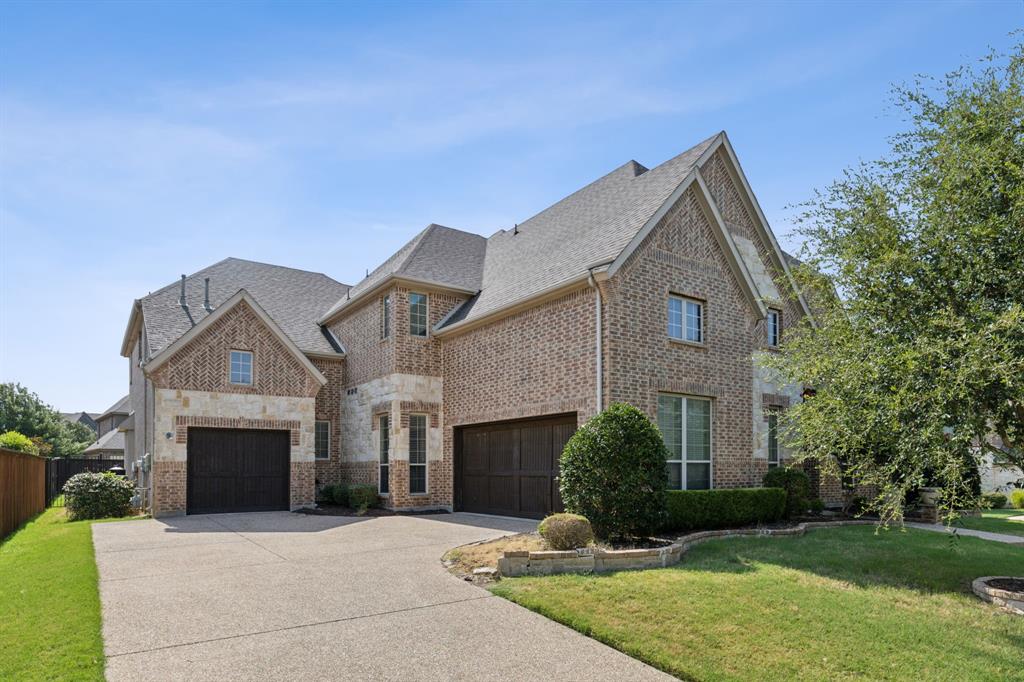 Step into a sanctuary of elegance and luxury in this stunning five-bedroom, five-bathroom masterpiece, perfectly nestled on a prime corner lot with a three-car garage. A grand entrance ushers you into this captivating home, where every detail speaks volumes of refined craftsmanship and timeless design. Upon entering, be prepared to be amazed by the sweeping elegance of the grand entrance and winding staircase. The home boasts a formal study and an exquisite dining area, ideal for hosting elegant dinners. The expansive family room, adorned with a beautiful fireplace and a wall of windows, seamlessly blends indoor comfort with views of the lush backyard and pool, promising endless entertainment and relaxation opportunities. 
The open-concept design extends to a large, chef-inspired kitchen and family area, ensuring you stay connected with family and guests, whether you're cooking up a masterpiece or enjoying a cozy evening by the fire. Downstairs, the luxurious primary suite stands out with its vast proportions, featuring a private entrance to the backyard, perfect for peaceful morning moments or late-night stargazing. Enjoy the convenience of a primary closet that leads directly to the utility room. A gracious guest room on the main floor offers a welcoming retreat for visitors. Ascend the winding staircase to discover a catwalk overlooking the main living areas, leading to a huge game room and an adjacent media room – an entertainer's paradise. Three additional bedrooms await upstairs, two of which are connected by a transitional Jack and Jill bathroom, each offering ample space and generous walk-in closets. Outside, the corner lot is graced with a pristine pool, bordered by an intricately landscaped yard, creating an oasis perfect for both relaxation and lively gatherings.