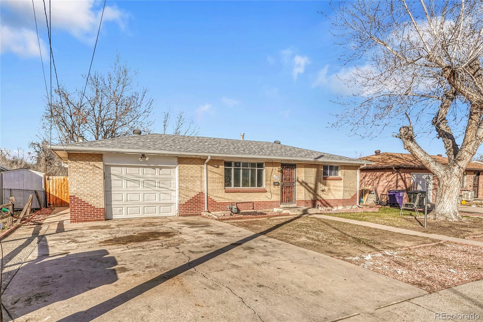 This fixer-upper in Ruby Hill offers a brick ranch with finished basements. A bonus room features a cozy wood-burning stove and a covered patio. The basement also houses a family room, adding to the home’s versatility. The backyard leads to the Sanderson Gulch Trail, with biking paths connecting you throughout Denver. Conveniently located, it’s just a short drive from I-25, Santa Fe, and Ruby Hill Park. The neighborhood is also close to light rail and bus stations, and there are plenty of nearby shops and restaurants.