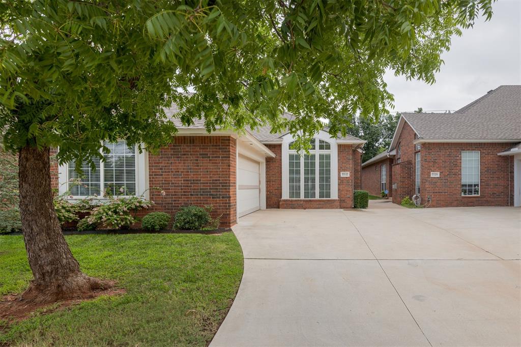 NEW Move-In Ready in Butterfly Creek! Welcome to Butterfly Creek, a serene, gated community in the heart of Edmond. This 3 bedroom, 2 bath half duplex features a spacious open-concept layout with a brand-new roof (September 2025). Enter into the large and bright living room with a cozy gas fireplace and surround sound speakers. The kitchen features granite countertops with plenty of storage and a walk-in pantry. The primary bedroom is a true retreat with a private gas fireplace, large closet and spa-like bathroom with jacuzzi tub. Enjoy the evenings on the patio just off the primary bedroom. Two additional bedrooms and bathroom provide plenty of space for guests or an office. Other features include a two-car garage, generous sized laundry room with a sink and lots of storage space. This sought after neighborhood offers an active HOA with yard maintenance, walking trail, community pool and clubhouse - perfect for a low-maintenance lifestyle!