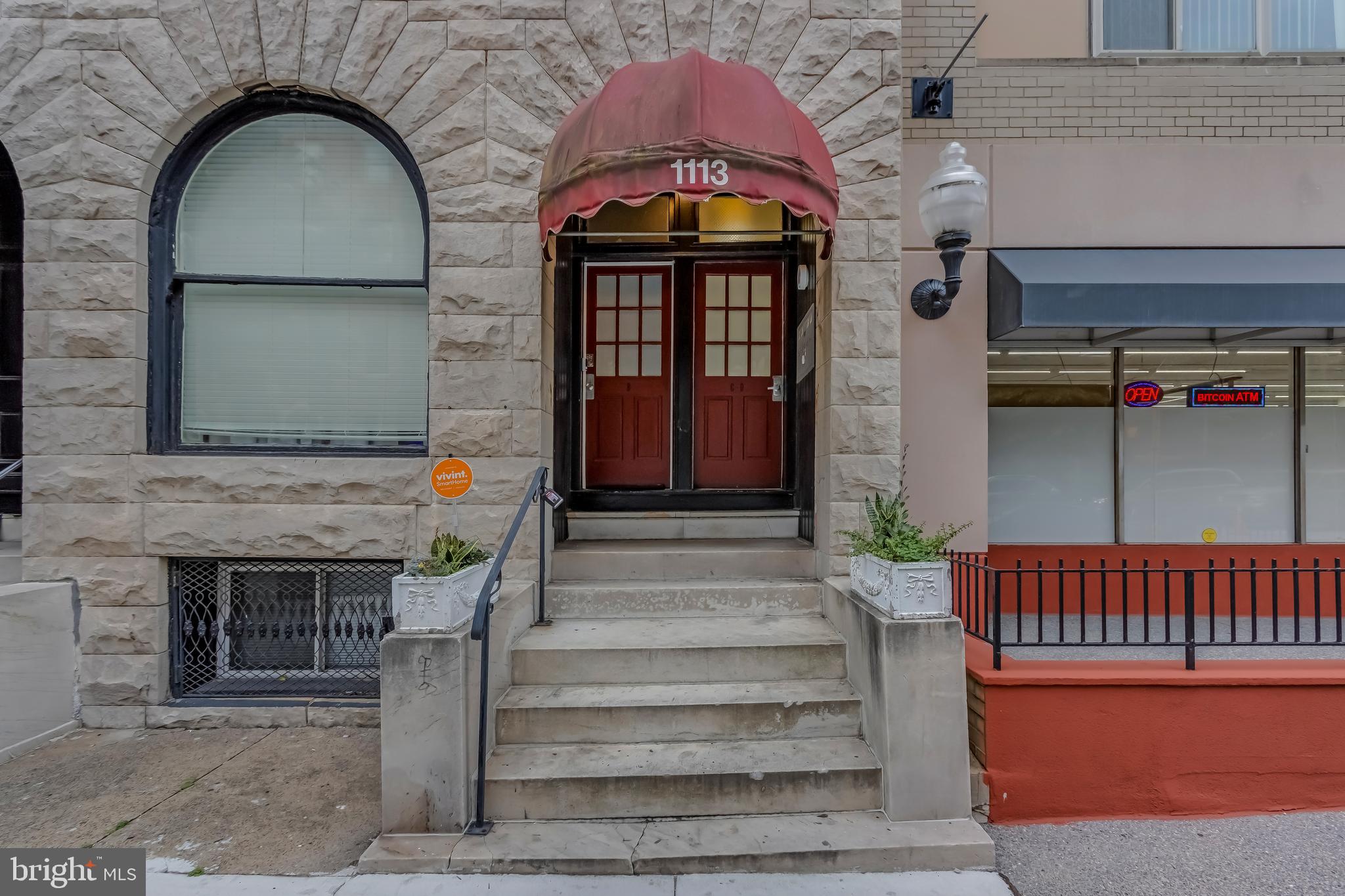 Step into this spacious 2-bedroom / 2-bath apartment with its own private entrance! Plenty of room, a large kitchen, a living/dining room, tile floors, central A/C, and a washer/dryer in the unit! Great Mt. Vernon location, a close walk to UB, MICA, Peabody, Penn Station/transit, restaurants & parks. The cost for private parking is $100 a month.