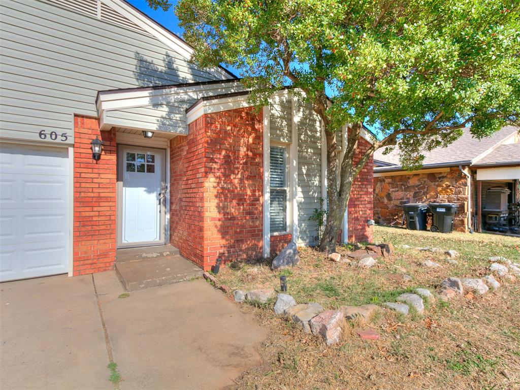 Come see this cute 2 bed, 2 bath home located in east Moore.  The home has been updated nicely with subway tile, granite, stainless steel appliances, a barn door, stylish lighting and more. This home has a brand new (2025) roof, (2025) dishwasher (2025) disposal, and the HVAC was replaced in 2023.The backyard has a beautiful mature tree a wood deck and a small shed for extra storage.