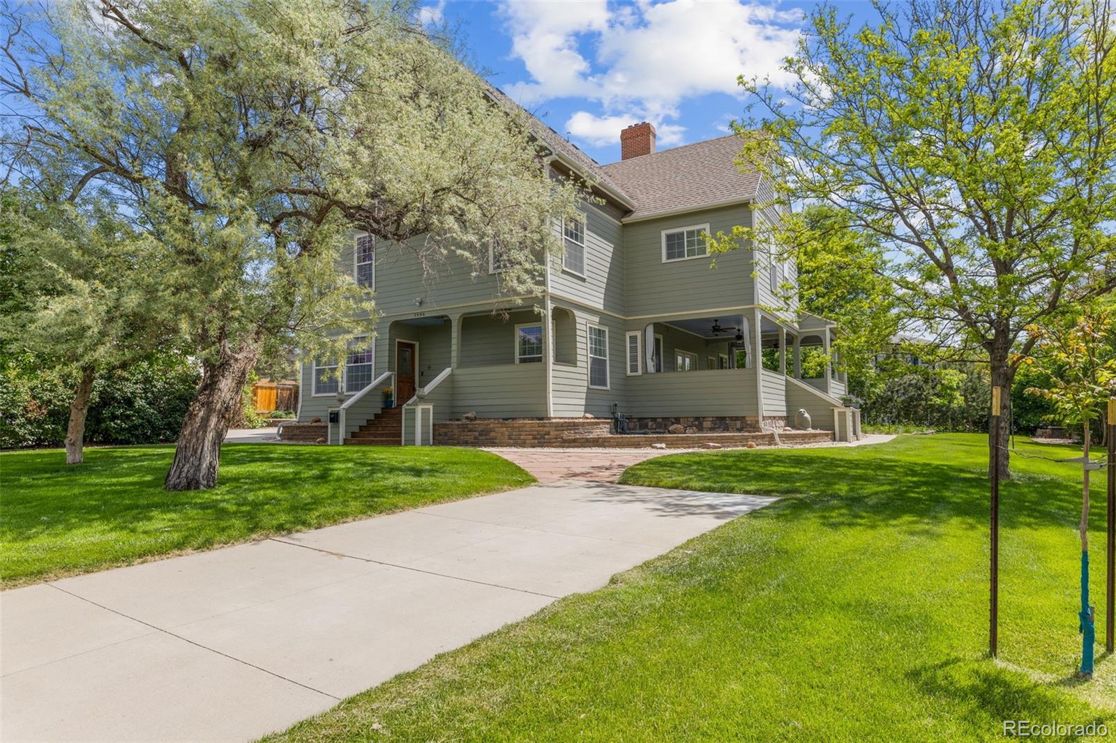 Where Colorado History Meets Modern Luxury – A Once-in-a-Lifetime Opportunity

Welcome to 7996 Bradburn Blvd in Westminster, CO, known as the Harris House. This extraordinary 5-bedroom, 5-bathroom, 5,857-square-foot home with a 4-car, 2-story garage holds deep historical significance. Built by pioneers C.J. and Florence Harris, founders of Westminster, this home has been a cherished treasure for over 125 years.

The current owners have lovingly restored it since 2002 and construction was completed in 2011, combining timeless elegance with modern upgrades. With 2x6 studs, imported Italian tile, and five original fireplace mantels, this home blends historic charm with contemporary luxury.

Main Level: A newly updated kitchen, breakfast nook, pantry, and full bathroom await. The living room and formal dining room offer expansive views and lead to a large patio—perfect for entertaining or relaxing outdoors. Second Floor: Features five stately bedrooms, including the owner’s retreat with an en-suite bathroom, one additional full bathroom, and a laundry room for convenience. Third Floor: With 11-foot ceilings, a built-in library nook, 1/2 bathroom and a kitchen, the third floor offers breathtaking views of the Rocky Mountains. Outdoor Space: This half-acre lot, once part of a fruit vineyard, provides ample room for outdoor activities. The 4-car garage, built in 2014, is equipped with 220-volt power for all your Colorado toys. Above, an ADU space can be created, and the garage pad accommodates an RV. Don’t miss your chance to own this piece of Colorado history, where elegance meets modern luxury. Perfectly located to many amenities, including the new Trader Joe's, Downtown Westminster, and opening in 2026 the new food hall, called The Berg. Within easy reach  to Water World, Adventure Golf & Raceway, the Ice Center at Promenade, golf courses, Bear Creek Canyon, Boulder Canyon, and all the best of Colorado mountain trails and playgrounds are easily within reach!