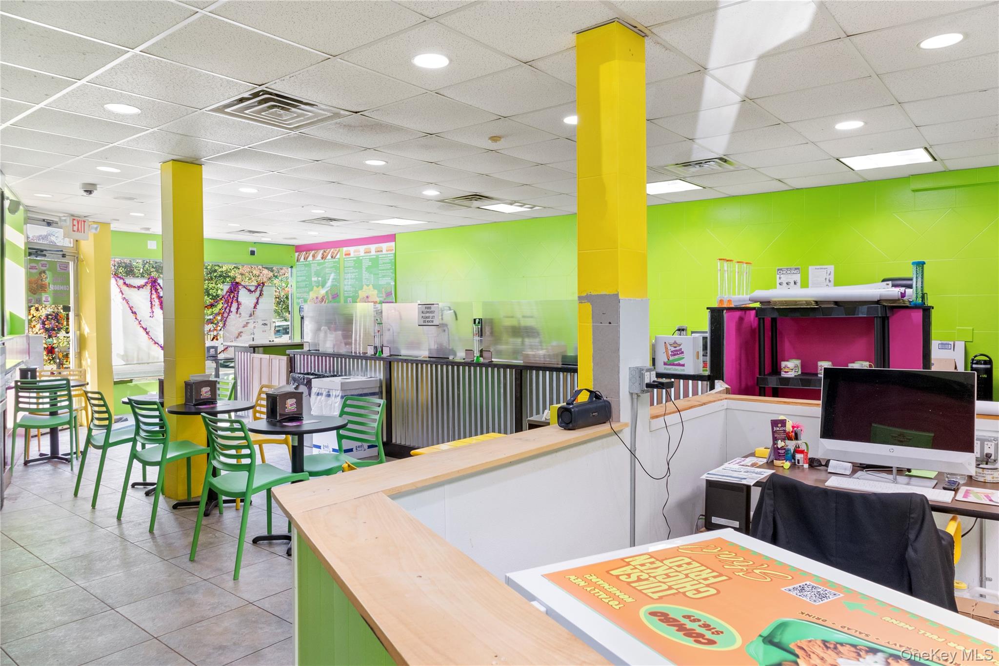 Turnkey restaurant business for sale at 80 Bayville Avenue, located on a highly visible corner lot in the heart of Bayville. This spacious quick-serve restaurant is fully equipped and ready for immediate operation, featuring an 8-foot hood with a recently serviced Ansul fire suppression system, central HVAC, and comfortable interior seating ideal for dine-in customers. The property offers excellent signage and exposure along Bayville Avenue, attracting both local residents and beach visitors. Whether you're an independent operator or looking to expand under a franchise concept, this location offers flexibility and opportunity. With its prime village location, turnkey setup, and strong local foot traffic, 80 Bayville Avenue presents a rare chance to own and operate a successful food business in one of Nassau County’s most charming seaside communities. Franchisee opportunity available!