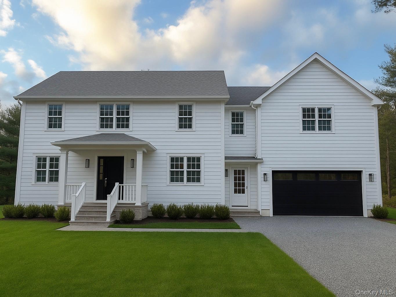 Welcome to 217 Greenwich Road, Bedford, New York.In the very heart of Bedford, just two doors down from beloved Bedford Farms, sits a rare find: a BRAND NEW transitionally classic four bedroom colonial offering the best of Bedford living with an easy five minute drive to the center of Bedford Village, fifteen minutes to downtown Greenwich, and just minutes from the train.Step inside to discover nine foot ceilings, oak floors, and an open airy layout filled with natural light. The living room and dining room combination share a large central fireplace, wonderful sitting and gathering areas, and expansive windows that create a gracious dining space ideal for conversation and effortless entertaining.The kitchen is the heart of the home, a bright Hamptons inspired space with a large center island perfect for gathering, serving, and casual dining. Off the kitchen, oversized sliding doors open to a beautifully appointed deck that is perfect for lounging, dining, and continuing the seamless flow of outdoor entertaining.A well appointed mudroom, powder room, and thoughtful storage enhance the everyday functionality of the home, while a separate office or study on the main level offers privacy and quiet, making it an ideal place to work or read.Upstairs, 4 restful bedrooms include a serene primary suite with a generous walk in closet and a spa like bath. The third floor provides flexible finished space suitable for an office, media room, studio, or playroom.The lower level offers a large recreation area filled with natural light and sliding glass doors that open to a private stone patio, creating an inviting extension of the home’s indoor outdoor living. There is also space for a gym, storage, and utilities.Outside, a large expansive flat yard offers endless possibilities, including ample room for a pool or pool house if desired. The two car garage and additional parking complete this exceptional property, all moments from parks, shops, cafes, and everything that makes Bedford so loved.* Home completion estimated by or before 12/31/ 25