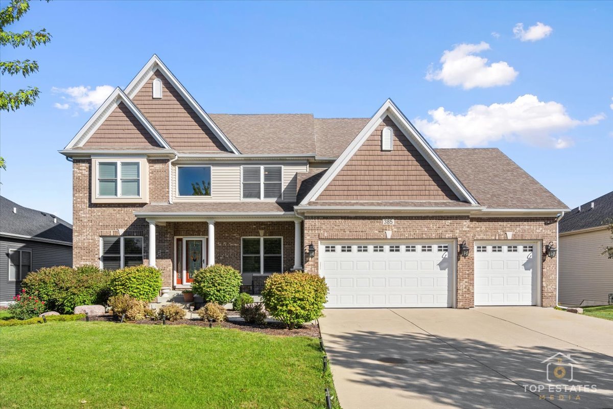 Exceptional 5-bedroom, 4.1 bath home with 4 Car Garage in the sought-after Deerpath Trails neighborhood. Quality Built, Beautiful Craftsmanship,   quality finishes, gleaming hardwood floors, crown moldings, architectural   ceilings, Decorative Columns, French Plantation Shutter Blinds all over the   house, soft close kitchen cabinets are just a few of the many remarkable   attributes of this special residence. Guests will be welcomed into the home   through the grand two-story foyer which adjoins the formal living and dining   rooms. An open floor plan boasts a dramatic vaulted two-story family room   with a stunning floor to ceiling fireplace with a triple mantle. The fully   equipped kitchen features maple cabinets, granite countertops, ceramic   back splash, stainless steel appliances, walk-in pantry, and an adjoining   breakfast area, truly the heart of the home! Tucked away on the first level is   a private den / office/bedroom with French doors, coffered ceiling, and   wainscoting. Four generously sized bedrooms include an impressive   primary suite with a large walk-in closet equipped with organizers, and a   spa-like bath. Additional living space is available in the expertly finished   Bright look out English basement, boasting an expansive recreation room,   exercise area, fifth bedroom, full bathroom, and spacious walk-in closet.   Nice weather is upon us, and you'll love entertaining or just relaxing on the   new Trex deck overlooking the lovely landscaped and fully fenced rear yard.   Enjoy the convenience of the sprinkler system. Wonderful 4 car garage with   one tandem bay, Great neighborhood close to shopping, entertainment,   restaurants and all major roads for easy access. Super opportunity to make   this your beautiful new home. Experience the ultimate suburban lifestyle in   this peaceful community, with convenient access to schools, parks, ponds,   walking trails, and everything Oswego has to offer!