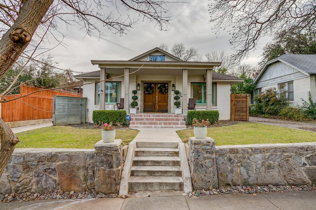 Nestled just blocks from River Crest Country Club, 3909 W 7th Street blends classic charm with thoughtful modern updates. This beautifully maintained home welcomes you with an inviting front porch, timeless curb appeal, and a warm, light-filled interior. Inside, the open-concept living, dining, and kitchen spaces are ideal for both everyday living and entertaining, featuring hardwood floors, abundant natural light, and designer finishes throughout.The kitchen is the heart of the home, showcasing a large center island, quartz countertops, stainless steel appliances, and ample storage. Seamless flow into the area creates a comfortable and stylish gathering space, while the dining room offers a more intimate setting for hosting. Well-appointed bedrooms provide a relaxing retreat and the updated bathrooms reflect a clean, classic aesthetic. Step outside to a private backyard oasis designed for year-round enjoyment. The covered, fully finished patio is perfect for outdoor living and entertaining. The backyard also features a 2-car garage with rear alley access, offering both convenience and privacy. Located just minutes from Fort Worth's premier dining, shopping and cultural destinations along West 7th, this home offers the balance of character, comfort, and convenience in one of the city's most sought-after neighborhoods.