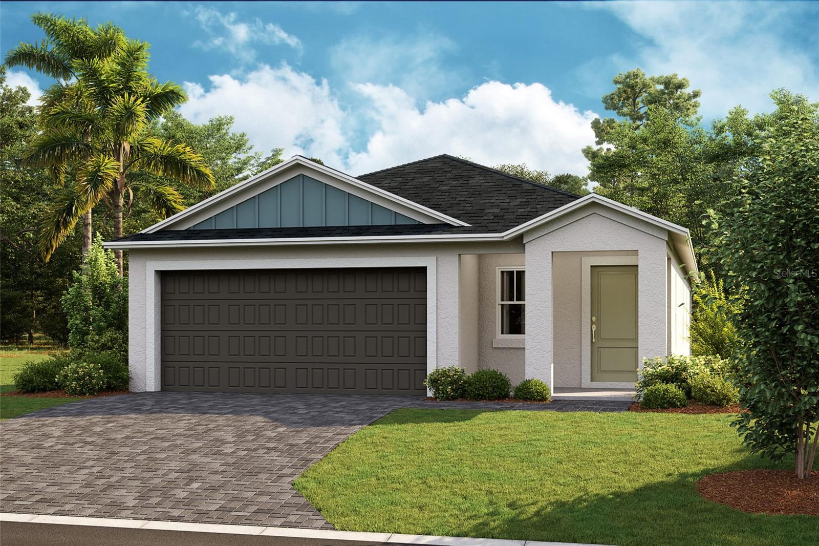 Under Construction. Bismark BELOW MARKET INTEREST RATES with use of Seller's Preferred Lender.The Bismark is a single-story floorplan with a 2-car garage. You’ll find the laundry room conveniently located in the foyer. The foyer flows into an open-concept kitchen, dining, and living area, perfect for both everyday living and entertaining. The seamless transition from these spaces to the covered lanai allows for easy indoor-outdoor living. Off the kitchen, two well-appointed bedrooms share a bathroom, providing comfort and privacy for family members or guests. Tucked away at the back of the house, the owner's suite offers a peaceful retreat with a spacious bedroom, a luxurious bathroom, and a generous walk-in closet.At Cherrywood Preserve, the lifestyle extends well beyond the home. This gated 55+ community offers amenities including a lap and lounge pool, jacuzzi, fitness center, billiards room, and a variety of sports courts for friendly competition and recreation. With golf cart access to nearby shopping and dining at Market at Cherrywood and convenient access to I-75, it’s easy to stay connected to everything you need. Images shown are for illustrative purposes only and may differ from actual home. Completion date subject to change.Contact or make an appointment for more details on interest rates.