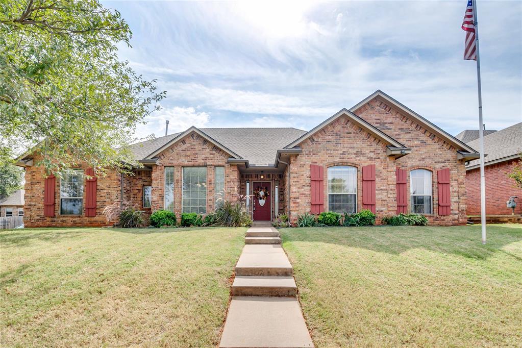Sitting atop a hill on a quarter acre corner lot, this home is ready for you to make it your own. The floor plan, featuring 4 true bedrooms plus a pocket office, offers maximum flexibility. The current owners have lived here for 19 years and have taken meticulous care of it. Updates include a 2021 Class 4 impact-resistant roof, 2019 water heater, new fence, full gutters, storm shelter, storage shed, and more. Cedar Pointe offers a neighborhood pool, pond, park, and clubhouse, all within a gated community located just across the street from Mitch Park.