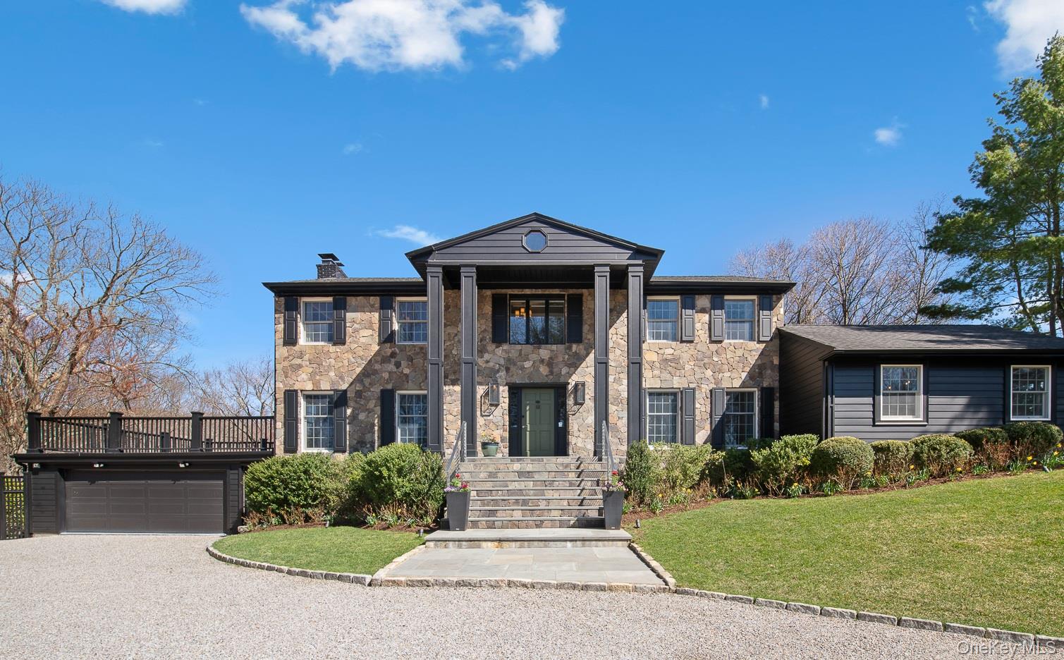 This completely renovated 4-bedroom, 4-bath Colonial is set on 3 picturesque acres atthe end of a private, wooded cul-de-sac. A true turn-key offering, the home features aControl4 smart home system for easy management of lighting, security, audio/video,and climate, along with an automated and secure gate system.The gourmet eat-in kitchen is the heart of the home, showcasing new countertops, high-end stainless steel appliances, and sliders that open to the patio and backyard—perfectfor indoor/outdoor living. A sun-filled breakfast area creates a bright and inviting space.The expansive patio features an outdoor grill with rotisserie, cooktop, and refrigerator - ideal fordining al fresco. Sunlit interiors highlight hardwood floors throughout, complemented byquality finishes including French doors and detailed moldings. The center hall layoutincludes a beautifully scaled living room with fireplace, formal dining room, a spaciousfamily room, and a full bath. Updated interior lighting throughout and landscape lightingenhance both the home and the property.A first-floor guest ensuite provides comfort and privacy for guests, while an adjacentversatile room - ideal as a home office, library, or playroom - offers access to a heated,screened-in porch with seasonal glass windows to switch out for the colder months. Onthe second floor, the spa-like primary suite features a generous walk-in closet, afreestanding soaking tub, radiant heated floors, and a smart toilet. Two additionalbedrooms and a full bath complete the second level. Additional features include awhole-house Generac generator and an automatic sprinkler system. The fully fencedbackyard is a private oasis with a heated PebbleTec pool, new stone pathways, outdoorshower, and a Bocce ball court - perfect for outdoor gatherings. The seamless flowbetween the kitchen, patio, and outdoor spaces makes this home ideal for entertaining.Enjoy a quiet retreat in sought-after Pound Ridge, with easy access to Scotts Corners,Bedford, and Cross River Plaza. Nearby Ward Pound Ridge Reservation is withinwalking distance and offers over 4,000 acres of trails for hiking and biking.