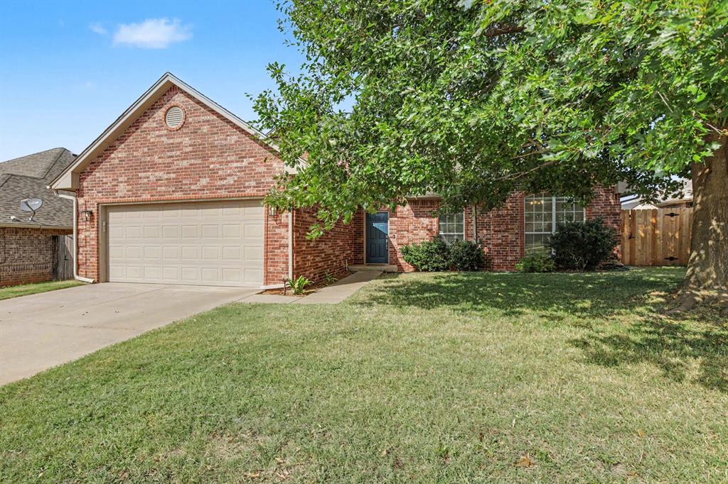 Welcome to this beautifully maintained 4-bedroom, 2-bath home offering approximately 2,043 sq. ft. of thoughtfully designed living space in the desirable gated Cedar Pointe addition. The open, split-bedroom floor plan provides both functionality and privacy, with spacious living and dining areas, a cozy fireplace, and a kitchen featuring a breakfast bar and ample workspace.Recent updates include the roof, hot water heater (2019), HVAC system, dishwasher (2020), fence, microwave, oven & flooring throughout the living, dining and hallways. The primary suite offers dual vanities, a soaking tub, separate shower, and a generous walk-in closet.Step outside to enjoy the covered back patio overlooking the fully fenced backyard, perfect for relaxing or entertaining. Additional features include an in-ground storm shelter, underground sprinkler system, security system, and attached two-car garage.Residents enjoy access to community amenities including a pool, clubhouse, playground, greenbelt & fishing ponds. Conveniently located with easy access to shopping, dining, major highways, and everyday conveniences, this move-in ready home is one you won't want to miss!