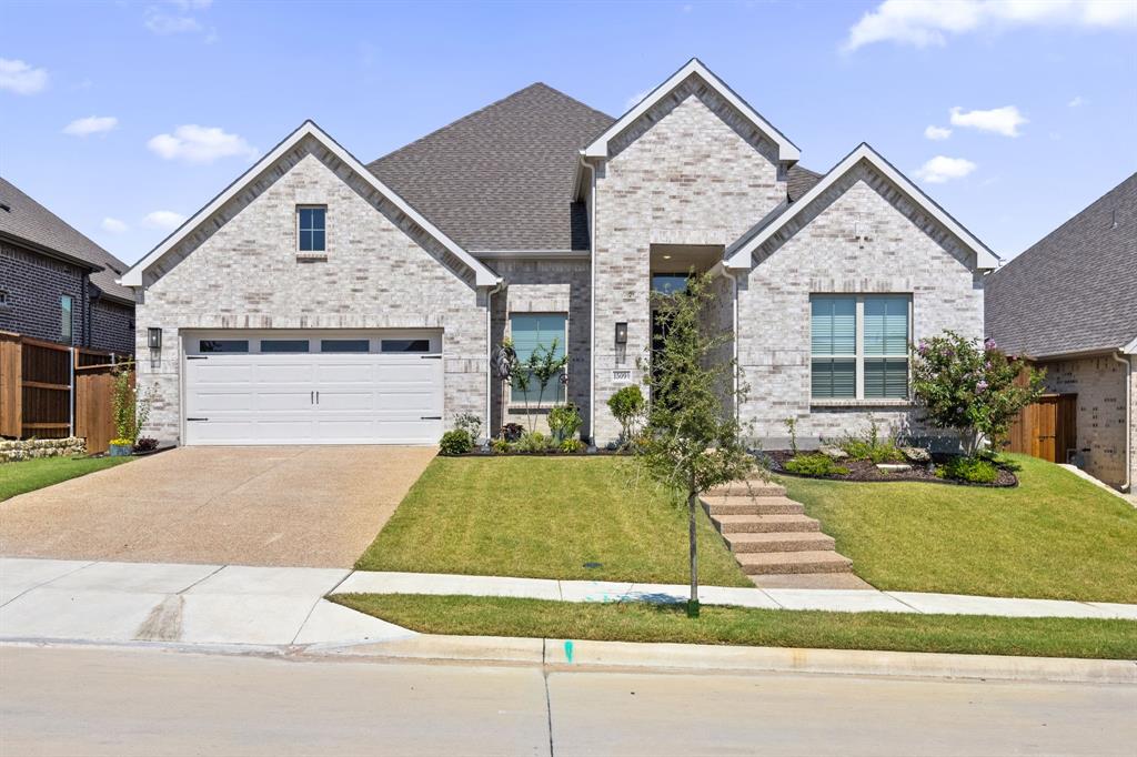Ideally positioned within the iconic and highly sought-after lakeside INSPIRATION community, this stunning one-year-old home offers a prime setting directly across from the neighborhood green space. Boasting nearly 2,500 sq ft of thoughtfully curated design all on one level, this home features three spacious bedrooms plus a private office tucked behind french doors, and a dream chef's kitchen equipped with everything a culinary expert could desire, including a gas cooktop and large island overlooking the living and dining areas - perfect for entertaining and spending time with the family. Soaring ceilings and an abundance of windows flood the space with natural light, enhancing the bright, open feel and beautifully highlighting the oak-toned flooring throughout the main living areas. The luxurious primary suite is a true sanctuary to relax and unwind at the end of the day, featuring a spa-inspired bath with dual vanities, a soaking tub, frameless super shower, and a spacious walk-in closet. Enjoy your private, secluded backyard - spacious enough for a pool - while savoring a cup of coffee or an adult beverage under the covered patio. Outside your home, the amenities rival the best resorts. Enjoy everything at your fingertips, including multiple pools, a 350-foot lazy river open year-round, a luxurious clubhouse, a two-story fitness center, multiple playgrounds, dog parks, pickleball courts, stocked fishing ponds, miles of scenic trails with lake access, and a full calendar of HOA-hosted events. The property is serviced by exemplary Wylie ISD and offers the added convenience of an on-site elementary school.