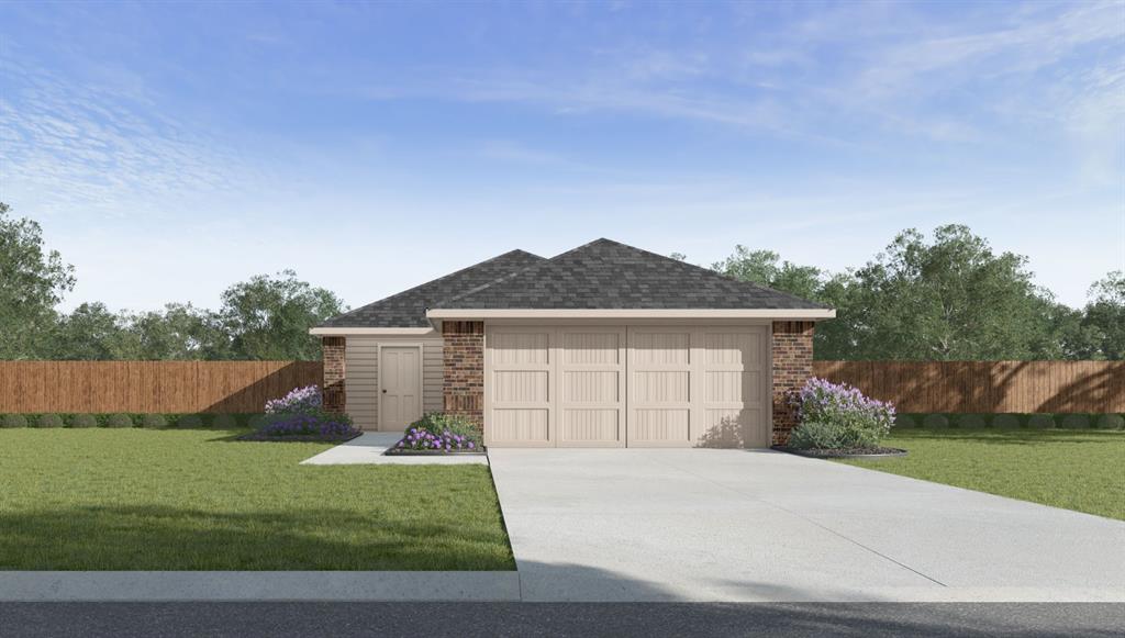 Barton — 3 bed | 2 bath | 1280 sq ftDiscover the Barton plan, one of our new homes in Buffalo Farms in Oklahoma City. With 3 bedrooms, 2 bathrooms, and 1280 square feet, this home offers space and comfort. Secondary bedrooms are thoughtfully placed near the entry, leading you into the open-concept living spaces. The kitchen features 30” upper kitchen cabinets, soft-close cabinetry, chrome knob hardware, and stunning white quartz countertops on the front kitchen island, creating a clean, modern finish that elevates the space. At the back, the primary suite provides privacy with an adjoining bath and a generous walk-in closet. This home includes our Home Is Connected® smart home package — featuring a camera doorbell. It also comes with a fully sodded front and back yard. This design blends function and style, making it perfect for families searching for new homes in Oklahoma City.