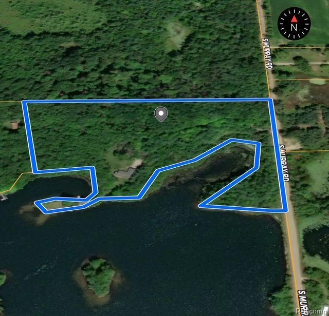This is a beautiful 10 acre property 90% wooded acreage with nearly 2000 feet of frontage on All Sports Evergreen Lake.  This beautiful Ranch style home with full finished basement holding 3 additional bedrooms and another full bath.  Several Daylight/ Egress windows face the beautiful countryside overlooking the lake.  The frontage consists of a gorgeous sandy beach for your enjoyment. The home has a 24x24 attached garage and 18x20 additional pole barn for storage. There is a Pontoon Boat, a Bass Boat, a 4x4 Trail Machine as well all of the household furnishings could be easily included in the sale. Deer and turkeys spend a lot of time on the 10 acres of woods.  Rare find in Tuscola County  10 acres with a beautiful home with full waterfrontage on an all sports lake.  Don't pass this by.  Home has a Geothermal heating and Cooling system making monthly expenses very low. Pre Approval or Proof of Financial Viability are requested prior to setting a showing appointment. Please DO NOT TRESPASS.  This residence is occupied and there are surveillance cameras in place.  A Licensed Real Estate Agent must accompany any visitors.