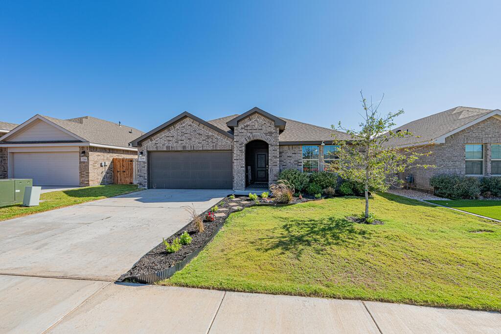 Looking for space?! You've found it in this gorgeous 4 bedroom, 2 bath home! Take a look at this spacious floorplan, backyard, covered patio, and no backyard neighbors! Everything you need from a huge kitchen island, sequestered main bedroom, and a private laundry room. This community also features two pools, a splash pad, playgrounds, & walking trails.