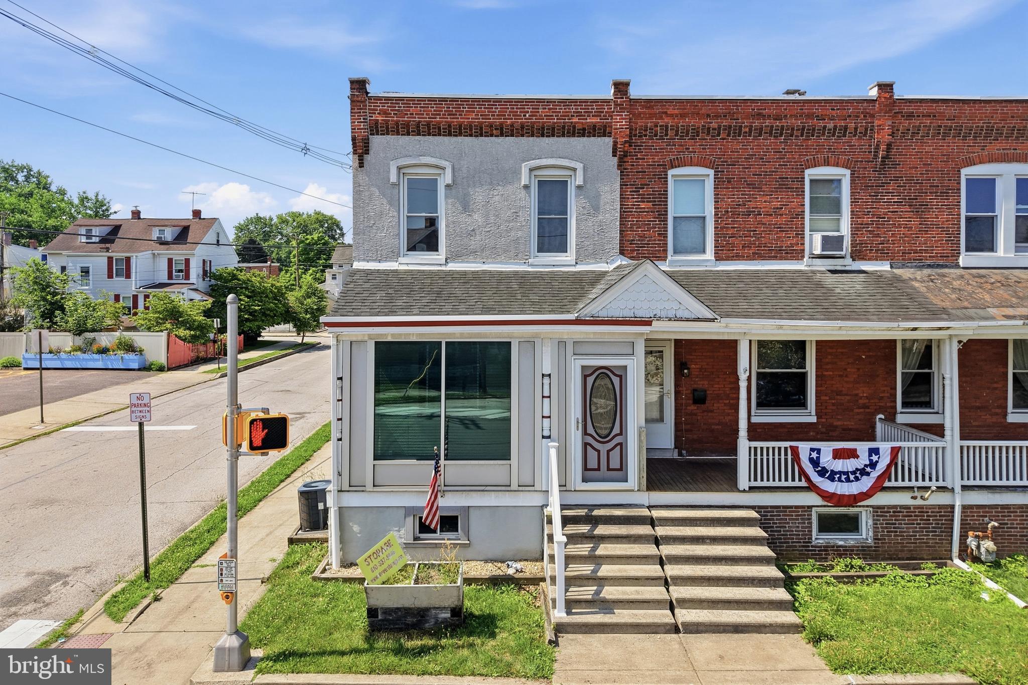 Welcome to this 3-bedroom, 1.5-bath end-unit townhome in highly desirable Phoenixville! Offering solid bones and needing only light TLC, this is the perfect opportunity for a buyer looking to add their own personal touches and build instant equity. The first floor features a spacious living room, a huge eat-in kitchen with plenty of room for dining and entertaining, and a convenient powder room. Upstairs, you'll find three comfortable bedrooms and a full hall bathroom. The full unfinished basement provides excellent storage or the opportunity to finish for additional living space. Step outside to a massive rear deck overlooking the backyard—perfect for relaxing, entertaining, or summer barbecues. The backyard also includes a storage shed and, best of all, a private driveway for off-street parking, a rare and highly sought-after feature in the area. Located just minutes from downtown Phoenixville's award-winning restaurants, breweries, shopping, parks, and entertainment, this home offers an unbeatable combination of value, location, and potential. Whether you're a first-time buyer, investor, or someone looking to create your dream home, this is an opportunity you won't want to miss!