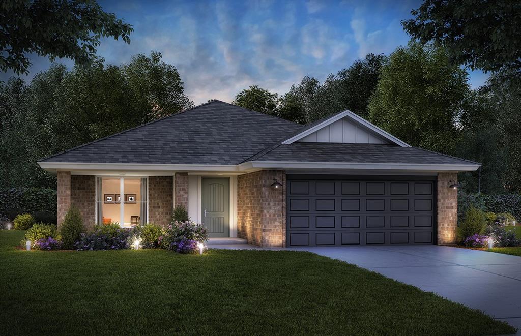 Currently under construction in Eagle Cliff, the Lavender offers new construction with a thoughtful four bedroom split layout designed for comfortable everyday living. A covered front porch welcomes you into an open concept interior where wood look ceramic tile flows through the main living areas. The spacious living room features a cozy gas log fireplace and connects naturally to the kitchen and dining areas, creating an inviting setting for relaxing evenings or entertaining.The kitchen combines style and functionality with stainless steel appliances including a five burner gas range, quartz or granite countertops, under cabinet lighting, and generous preparation space. A bay window brightens the dining area, while direct access to the covered back patio creates an easy transition between indoor and outdoor living.The private primary suite provides a comfortable retreat with a soaking garden tub, tiled shower, double vanity, and large walk in closet. The four bedroom split layout offers flexible space for guests, a home office, hobbies, or other everyday needs.Eagle Cliff offers a neighborhood playground and convenient access to the University of Oklahoma, Lake Thunderbird, Sooner Mall, I 35, shopping, and dining throughout Norman. With construction underway, buyers have the opportunity to reserve this home before completion. Schedule a private tour to experience the Lavender and learn more about current construction progress and availability.