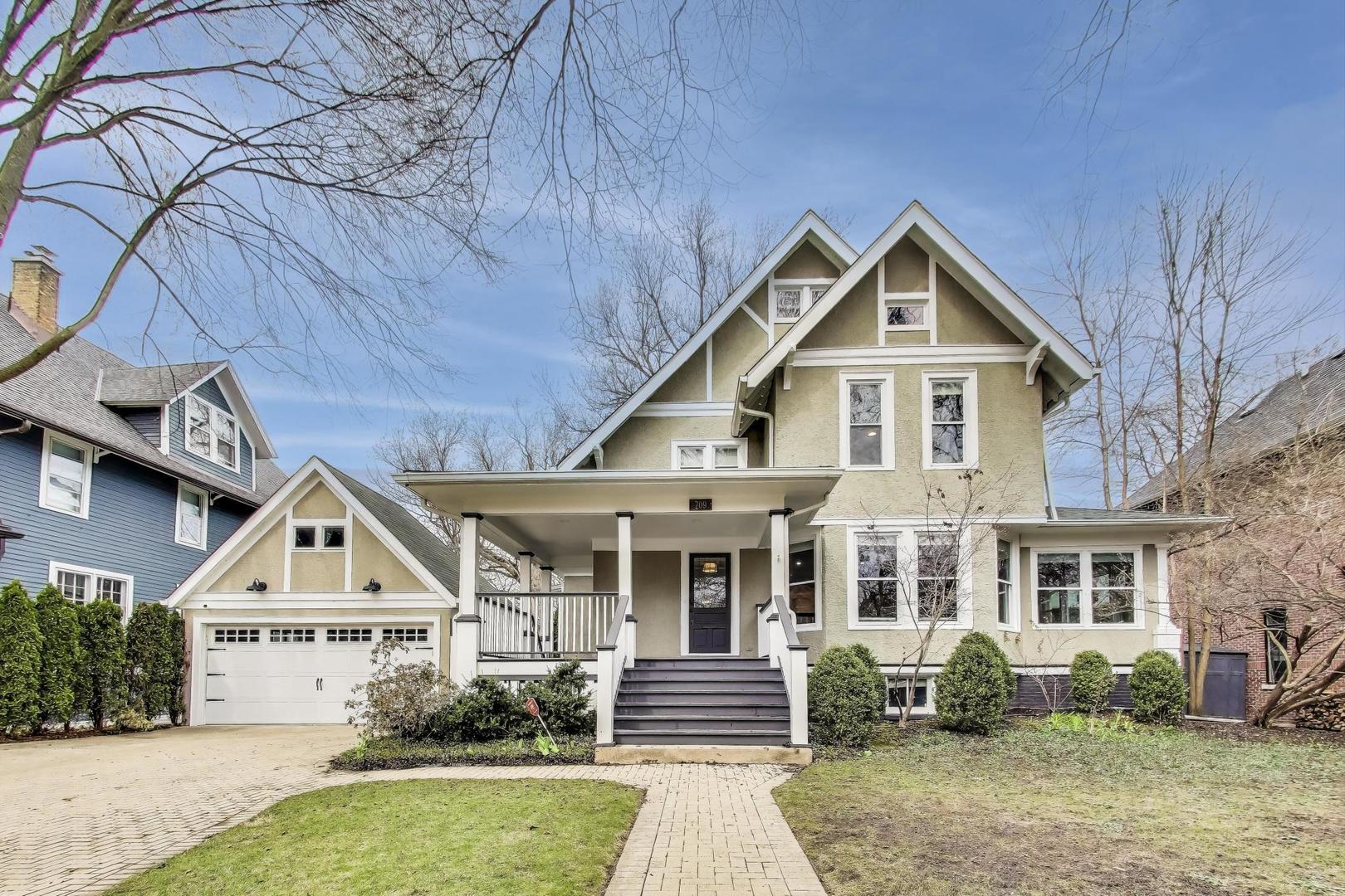 Located just steps from Northwestern University, downtown Evanston, lakefront beaches, and convenient public transit, this elegantly updated home offers an exceptional blend of space, style, and sophistication. From the moment you step onto the gracious front porch and into the grand foyer, you'll be welcomed by sun-drenched, generously proportioned rooms and a beautifully flowing floor plan. Timeless vintage details blend seamlessly with modern upgrades throughout the home. The formal living and dining rooms are perfect for entertaining, while two light- filled bonus rooms-flanking the main living space-offer endless flexibility as private home offices, a music room, library, or creative studio. At the heart of the home is a spectacular chef's kitchen, featuring a walk-in pantry, breakfast area, and abundant prep space-ideal for both everyday living and hosting memorable gatherings. The second level features a serene primary suite nestled among the treetops, along with three spacious bedrooms, a well-appointed hall bath, and the convenience of second-floor laundry. The third-floor retreat is a true sanctuary with an expansive open layout and full bath-perfect as a luxurious guest suite, family lounge, or recreational haven. Discover timeless elegance and unmatched location in this one-of-a-kind Evanston residence.