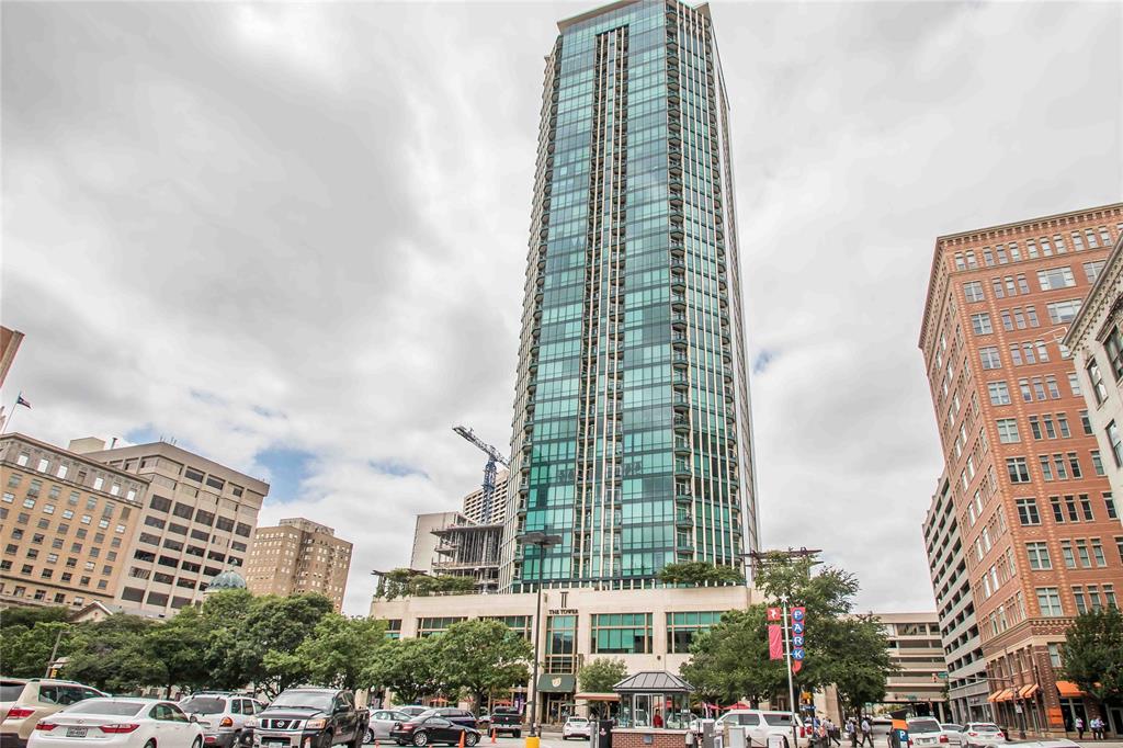 Now available at The Tower: a stunning one-bedroom, one-bath residence offering the best of urban living. This unit features hard surface flooring in the kitchen, carpet in the living room and bedroom, and kitchen equipped with stainless steel appliances and granite countertops. Washer and dryer are included for your convenience.
Residents enjoy access to exceptional amenities on the amenity level, including a pool, outdoor lounge and cooking area, and a fully equipped fitness center. Step outside and experience the vibrant energy of Sundance Square and all that downtown Fort Worth has to offer.

Please note: No pets or smoking allowed. Tenant is responsible for all Tower move-in fees and any additional charges required by the HOA.
