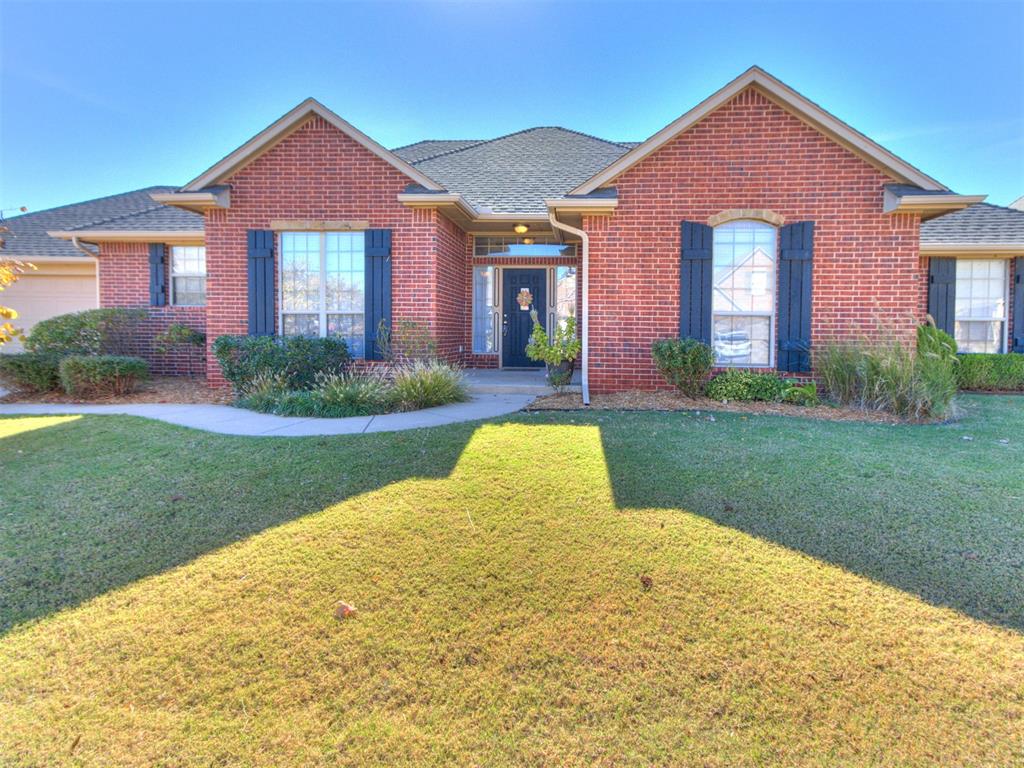This well cared for home is priced to move. If you are looking for an upscale home in a gated community that is close to the turnpike, HWY access, several hospitals, shopping, Deer Creek Schools, and restaurants. This is the one for you. The home features:  2 car garage, 4 true good size bedrooms with large closets, 2 bathrooms, large covered patio, full gutters, storm shelter, a large living room with a fireplace, two dining areas, and a large kitchen with a breakfast bar. The main bedroom is good size with a large bathroom and a wrap around closet. The recent updates are some fencing, a new hot-water tank, touch up painting, fresh cleaned out landscaping.