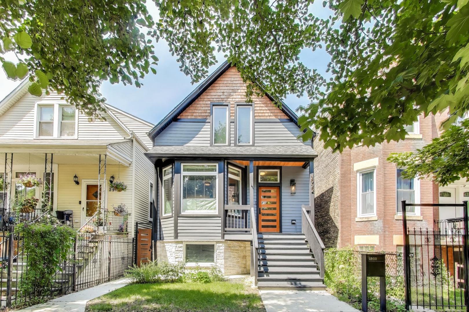 Completely gutted TO THE studs-including a brand-new foundation!  This stunning 4-bedroom + gym/office/5th bedroom Logan Sq/Avondale home combines thoughtful design, high-end finishes, and a smart, functional floor plan. The main level boasts sun-filled living spaces, an open and luxurious kitchen, and a perfectly placed dining area. The fully dug-out lower level features added windows, sleek epoxy flooring, a dedicated workout room, and a private en-suite complete with a true wet room. Upstairs, you'll find three generous bedrooms and a true laundry room for everyday convenience (Plus additional laundry hook-up in the lower level!) . With four full bathrooms, this home balances style and practicality at every turn.  Step outside to your private back patio oasis-perfect for summer nights-and enjoy a finished drywall and epoxy floor!) garage with a coveted party door, ready for your next gathering.