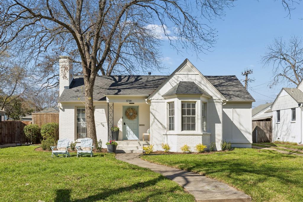 Tucked into the beloved M Streets, this beautifully reimagined single-story home effortlessly combines classic charm with fresh, modern design. From the moment you step inside, warm and inviting living spaces unfold, highlighted by elegant crown molding and a cozy wood-burning fireplace that creates the perfect setting for relaxing evenings or lively gatherings. The heart of the home is the stunning, fully renovated kitchen, thoughtfully opened to the dining area and designed to impress with quartz countertops, shaker-style cabinetry, matte black GE appliances, matte white refrigerator with gold hardware, and a beverage fridge with wine cooler, ideal for entertaining in style. The spacious primary suite offers a peaceful retreat with private access to the backyard and a spa-inspired bathroom featuring a freestanding soaking tub, modern stacked tile, and sophisticated finishes. Two additional bedrooms, one with a bay window and the other with a large walk-in closet. A second living area off the kitchen with access to the utility room. Step outside to a large open patio perfect for hosting friends or enjoying quiet mornings surrounded by fresh landscaping. Extensive recent updates, including new flooring and designer lighting (2024), fully renovated kitchen and bathrooms (2024), HVAC replacement (2024), tankless water heater (2025), and exterior paint, landscaping, sod, and sprinkler system (2026), ensure both style and peace of mind, with a new driveway scheduled for installation in late March. Move-in ready and full of character, this exceptional home offers the perfect blend of historic appeal and modern comfort in one of Dallas’ most sought-after neighborhoods. Steps from lively Greenville Ave and some of the best dining, bars, coffee shops and retail shopping that Dallas has to offer. Zoned to sought after Mockingbird Elementary, with close proximity to SMU, and easy access to the highway 75 for an easy commute Downtown, or trip to Northpark Mall.