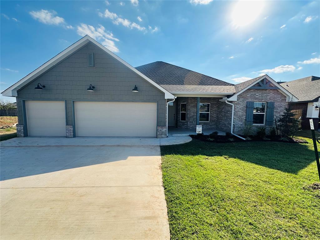 Welcome home to 2808 Summit Hollow, a beautiful 3-bedroom residence with a front office and an extra-large bonus room—perfect as a play area, game room, or second dining space. Nestled on a peaceful cul-de-sac lot in the highly desirable Summit Lakes community, this home blends comfort, modern design, and functionality for the way you live today.

Inside, you’ll find 10-foot ceilings, custom woodwork in the living room and kitchen, cabinetry to the ceiling, and an inviting open-concept layout that makes everyday living and entertaining effortless. The gourmet kitchen features granite countertops, built-in appliances, a vent hood over the cooktop, and a large island overlooking the living area—perfect for meals, laughter, and gathering with friends.

The primary suite offers a calm retreat with a wraparound closet that connects directly to the laundry room for added convenience. Additional highlights include smart home features, covered front and back patios, a storm shelter, full fencing, blinds, a sprinkler system, and a spacious backyard ready for outdoor fun and relaxation.

Residents of Summit Lakes enjoy walking and biking trails, peaceful fishing ponds, community parks, playgrounds, and greenbelt spaces—all just minutes from the University of Oklahoma campus and Lake Thunderbird. With its welcoming design and ideal location, this home offers the perfect place to start new traditions and make lasting memories. Call or text to schedule your showing today