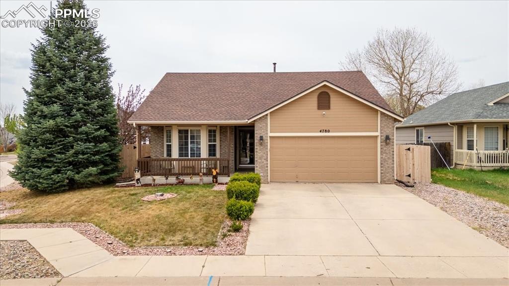 Beautiful, well cared for home on a large corner lot in Widefield featuring 4 bedrooms, 3 bathrooms, and a versatile office that can easily serve as a 5th bedroom. This move-in-ready property boasts numerous recent upgrades, including a new roof (2026), furnace (2022), and A/C (2020) for added peace of mind.The spacious eat-in kitchen is a standout with 42-inch white cabinets, granite countertops, and newer appliances, perfect for both everyday living and entertaining. Enjoy the open feel of vaulted ceilings and a large basement family room that provides plenty of space to relax.Step outside to a generously sized backyard complete with a brand new wood fence, large concrete patio, storage shed, smoke shack, and a beautiful gazebo, ideal for gatherings or quiet evenings outdoors. Close to Fort Carson, Schriever, Peterson, Schools, Shopping, large park and so much more!This home combines comfort, functionality, and beautiful updates. Don’t miss your opportunity to make it yours!