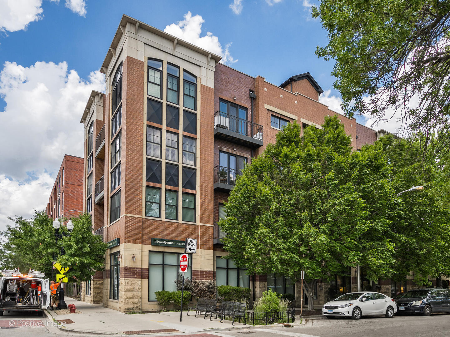 Welcome to this beautiful Lincoln Square 3-bedroom, 2-bathroom corner unit, perfectly positioned along tree-lined Hamilton Avenue in a boutique elevator building. At the heart of the home is a new, thoughtfully designed kitchen with custom cabinetry, a beverage fridge, and generous counter space for cooking and gathering. The sun filled open floor plan is complemented by a dedicated dining area, bar seating that flows seamlessly into the kitchen and the living room, complete with a fireplace. Just beyond the living room is an expansive 630 sq. ft. private deck with a pergola that extends your living space outdoors, creating the ultimate retreat for dining, lounging, and entertaining. The large primary suite offers excellent closet space and an ensuite bathroom with a steam shower. There are two additional large bedrooms, in-unit washer/dryer, mudroom entryway, storage, and heated attached garage with parking for two. All in an unbeatable Lincoln Square location with restaurants, Winnemac and Welles Parks, Mariano's, the Metra, and the Brown Line steps away.