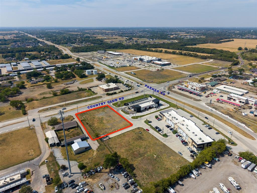 Vacant 0.987-acre (42,973 SF) commercial pad that fronts FM 1378 (Country Club Rd), one pad south of the FM 2514 (Parker Rd) x FM 1378 signal. Unincorporated Collin County inside the Town of St. Paul extraterritorial jurisdiction (ETJ) - no municipal zoning applies; platted commercial. Water and sewer confirmed in writing by Wylie Northeast Special Utility District (SUD) in August 2026, subject to application and a non-standard service agreement; Oncor electric. FEMA Zone X, outside the 100-year floodplain per plat note. Access via the recorded shared access-and-utility easement serving the block. Recorded plat, minor amending plat and declaration of easements are available; about 0.7 acre is usable after the detention easement across the north portion and the utility easement along the frontage; the building zone clear of recorded easements is roughly 160 by 100 feet, and a 10-foot gas easement along the south edge may be paved and parked on but not built on. Buyer to verify by survey. A grocery-anchored development is under construction across the intersection. Sale, ground lease and build-to-suit all considered; offers and proposals invited.