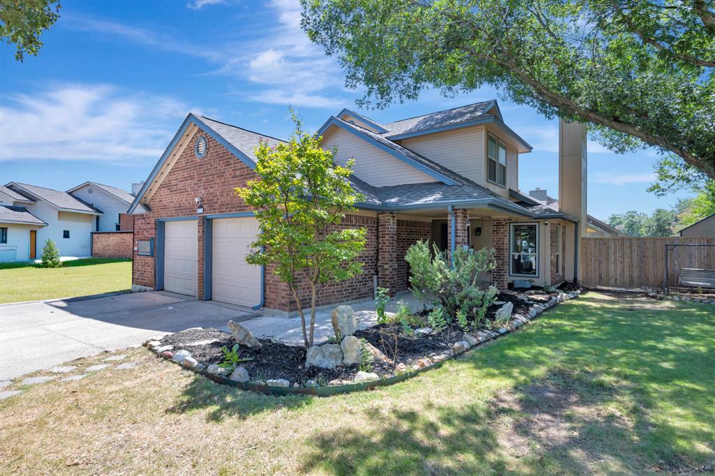 Discover this beautifully maintained home that is zoned for Keller High School in the highly sought-after Keller ISD. Enjoy the convenience of being just minutes from shopping, with easy access to I-35 and DFW International Airport. Inside, you'll find ceramic tile and luxury vinyl plank flooring throughout, offering both style and easy maintenance. The spacious living room welcomes you with vaulted ceilings and a cozy brick wood-burning fireplace, creating the perfect space to gather with family and friends. The private primary suite features an ensuite bath with dual vanities, a relaxing garden tub, a separate shower, and a generous walk-in closet. The kitchen is equipped with a rainwater purification system for added convenience. Thoughtful updates include a recently installed HVAC system and high-impact roof shingles, along with a generator hookup for extra peace of mind. Step outside to enjoy the covered patio overlooking the backyard, complete with a storage shed for additional storage. This move-in-ready home combines comfort, quality updates, and an exceptional location. Schedule your private showing today and see everything this wonderful home has to offer!