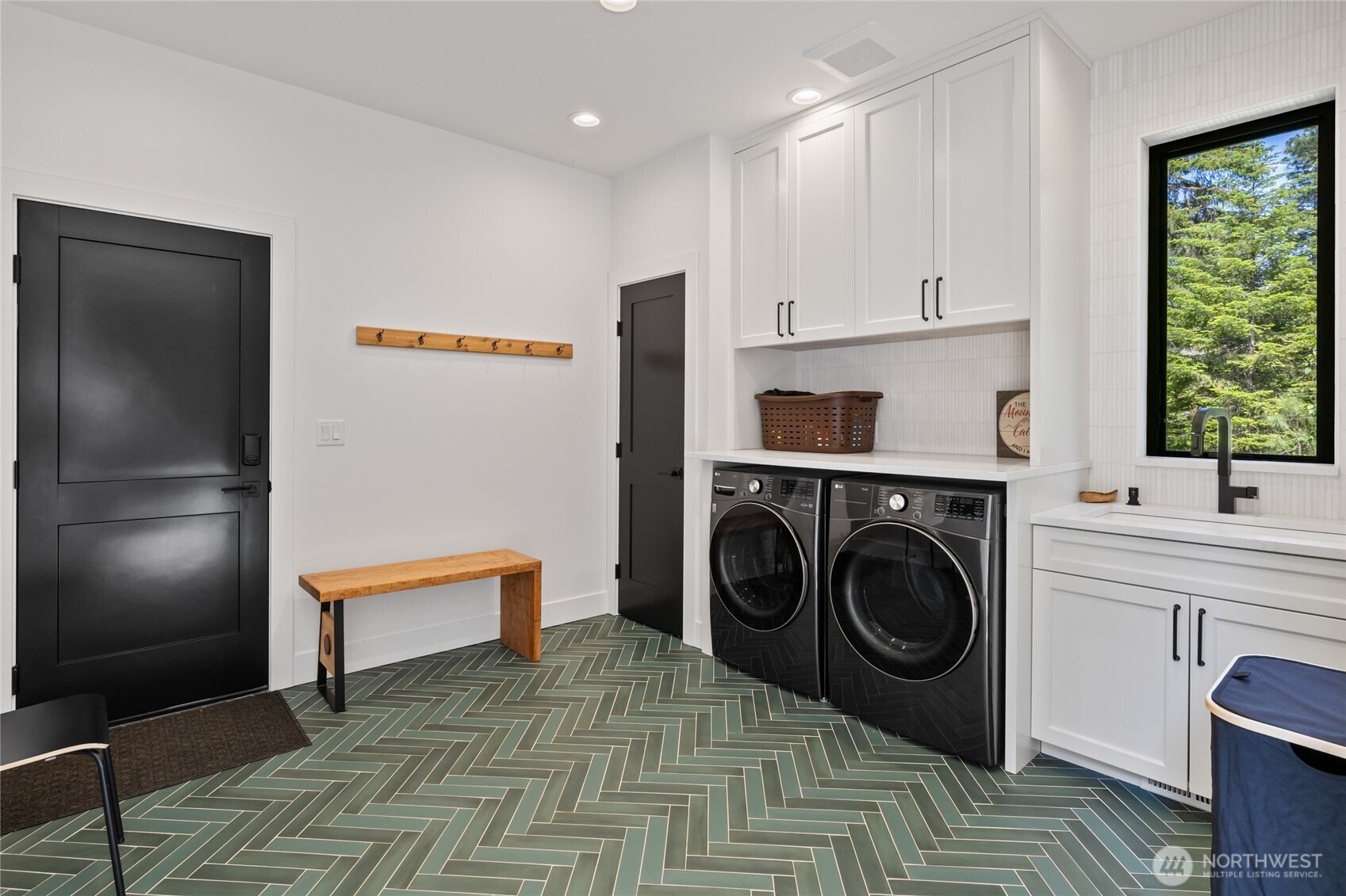 Mud Room that leads to oversize garage